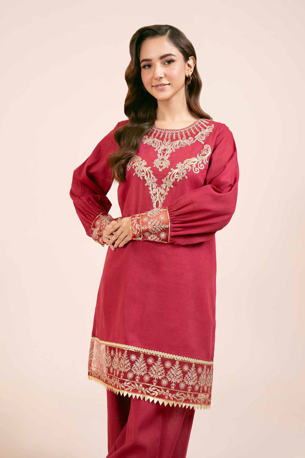 2 Piece - Dyed Embroidered Suit - 42404021