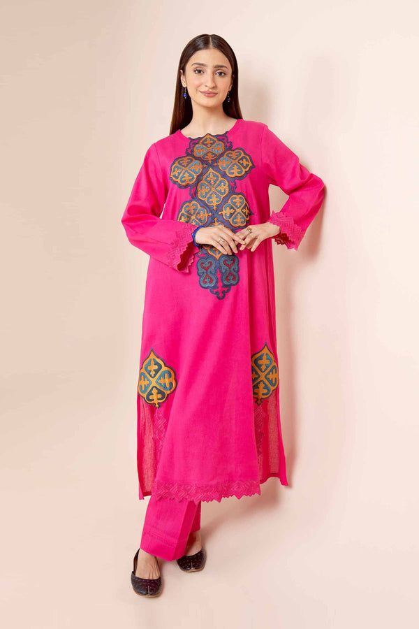 2 Piece - Dyed Embroidered Suit - 42404027