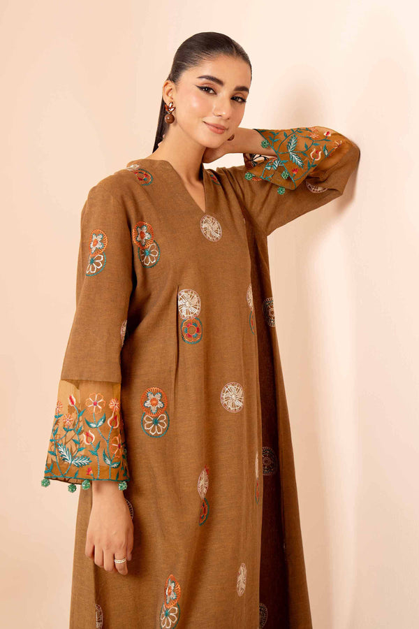 2 Piece - Dyed Embroidered Suit - 42404035