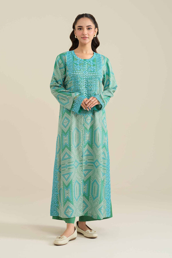 2 Piece - Printed Embroidered Suit - 42404068