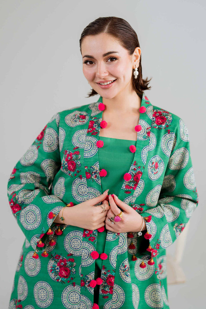 3 Piece Printed Embroidered Unstitched Any Day Suit