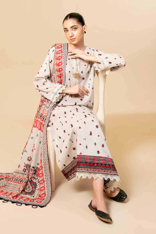 3 Piece - Embroidered Suit - 42404248