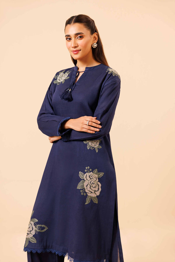 2 Piece - Dyed Embroidered Suit - 42404421