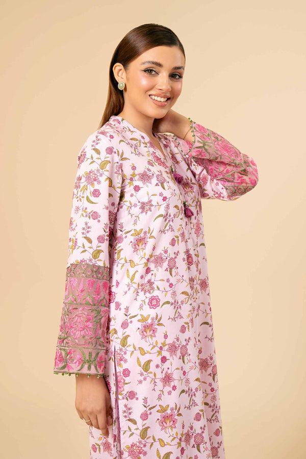 2 Piece - Printed Embroidered Suit - 42404654