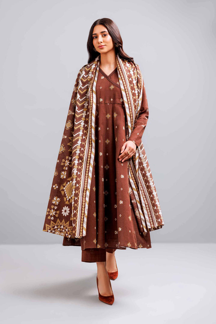 3 Piece  Printed Loose Fabric Winter Vol-1