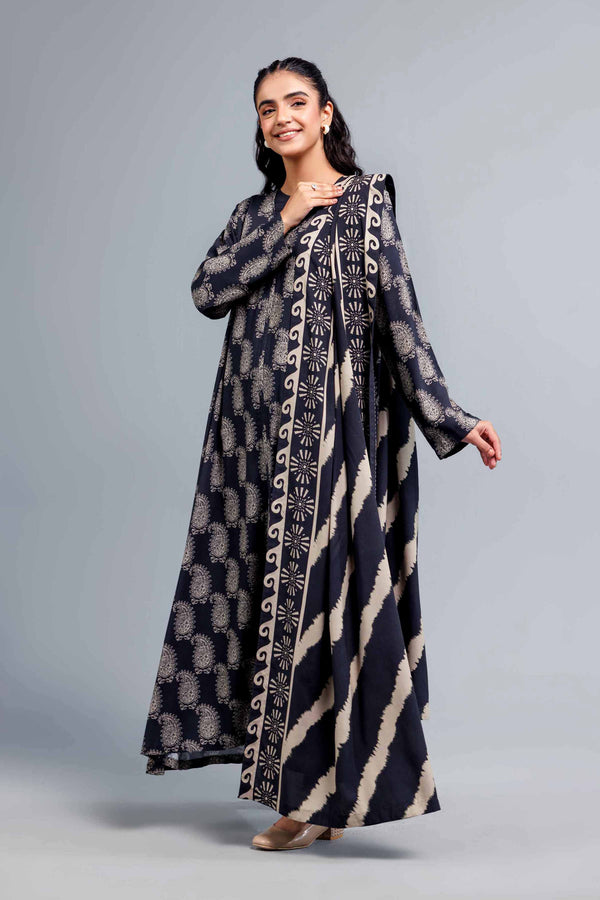 3 Piece  Printed Loose Fabric Winter Vol-1