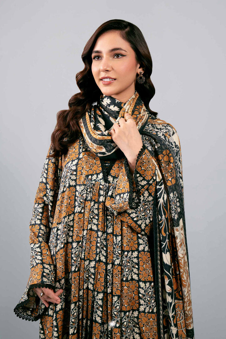 3 Piece  Printed Loose Fabric Winter Vol-1