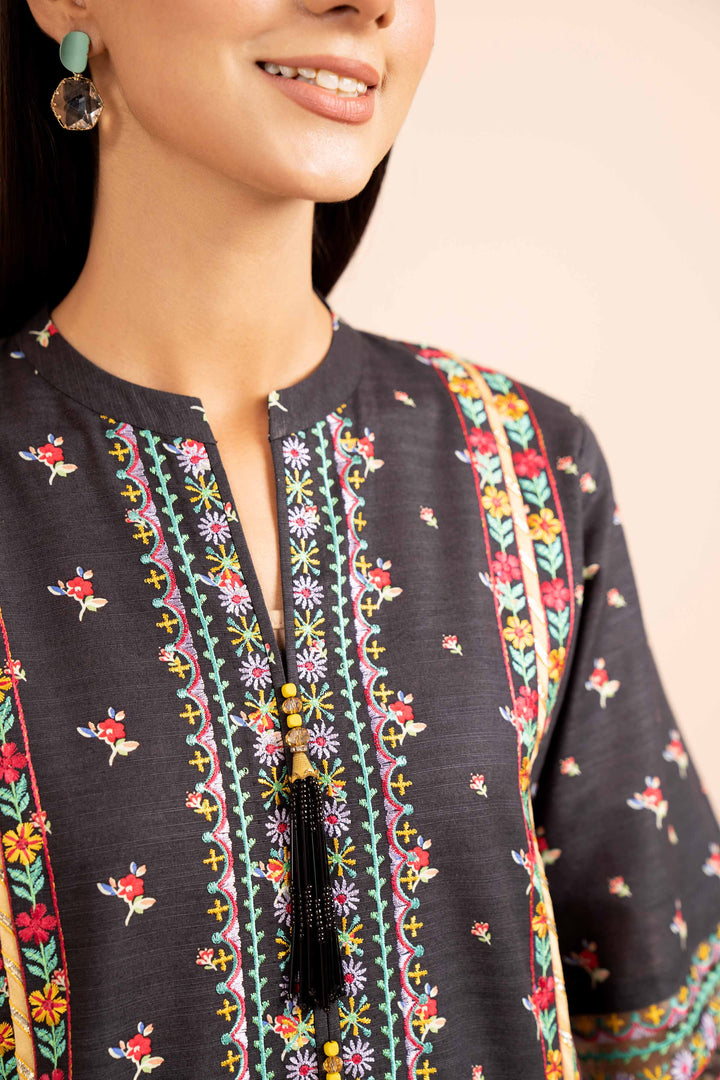 3 Piece  Printed Embroidered Unstitched Suit South Collection Winter 2024