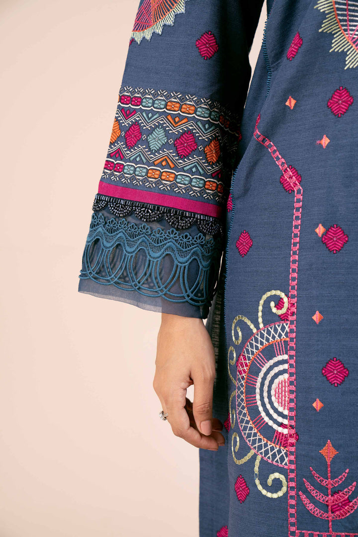 3 Piece  Printed Embroidered Unstitched Suit South Collection Winter 2024