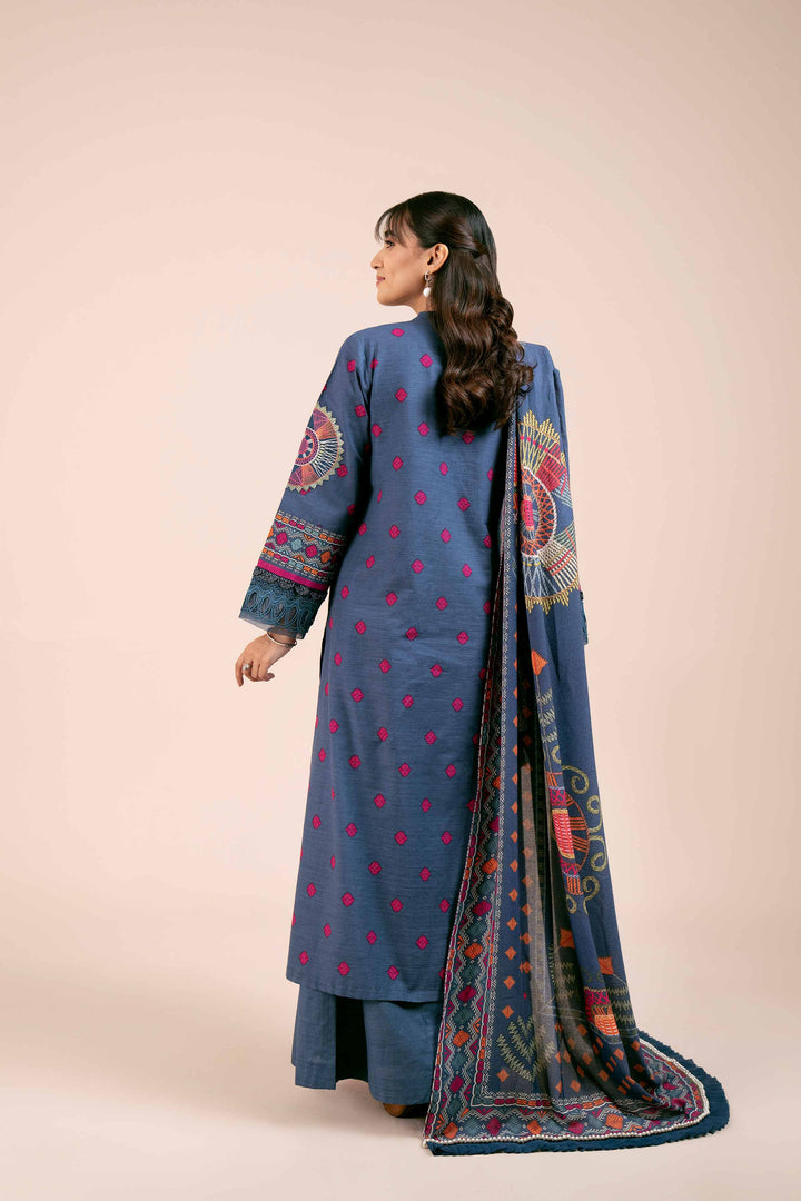 3 Piece  Printed Embroidered Unstitched Suit South Collection Winter 2024