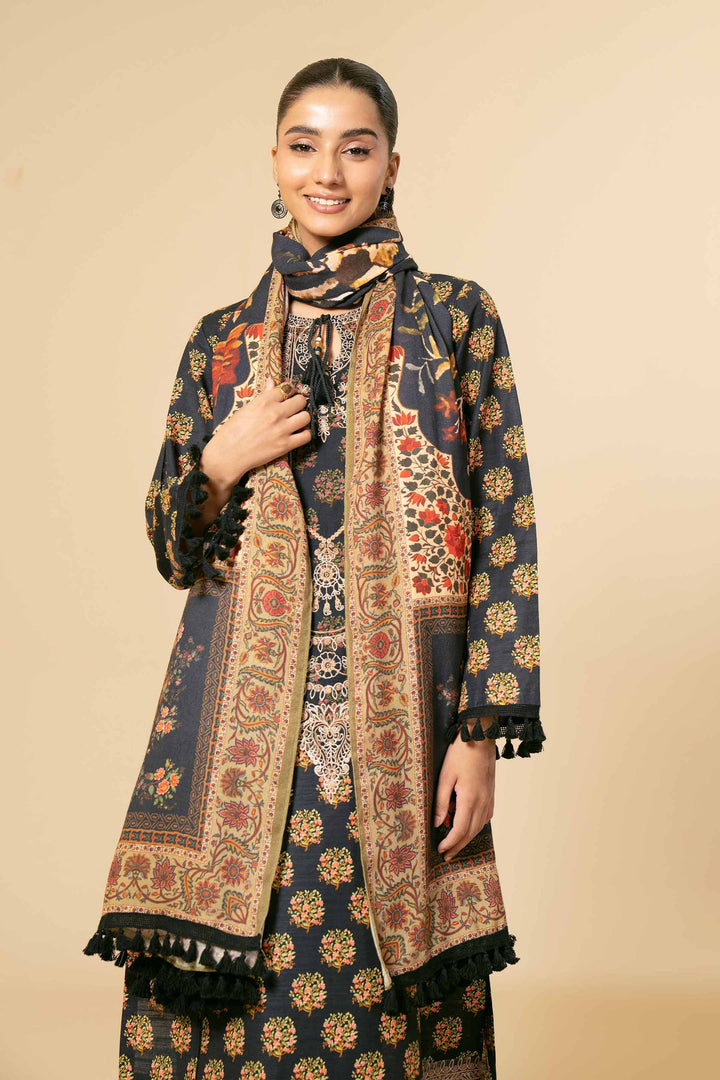 3 Piece  Printed Embroidered Unstitched Suit South Collection Winter 2024