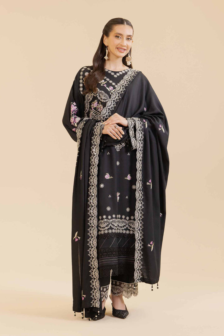 3 Piece Embroidered Winter Collection Suit 