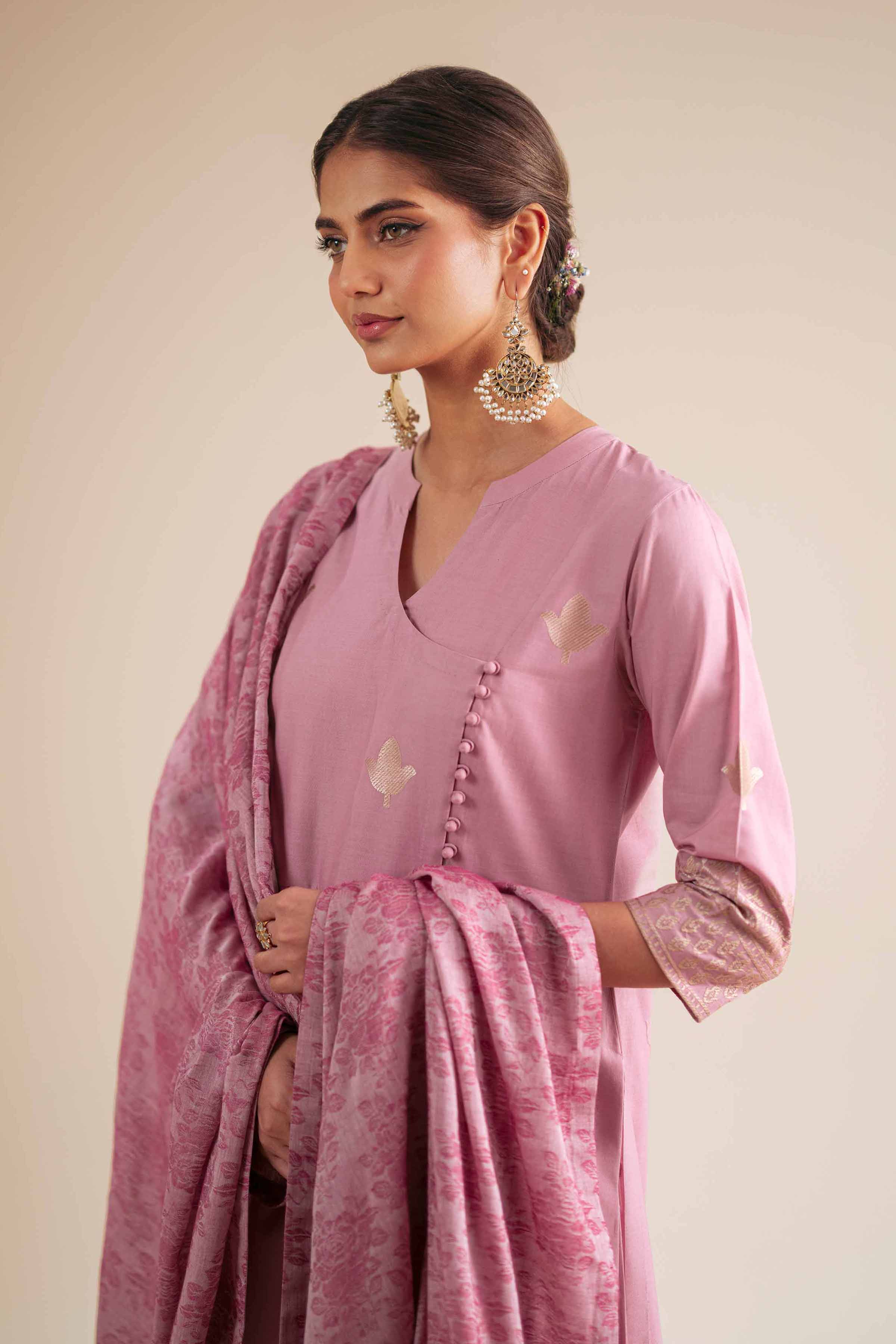 3 Piece - Embroidered Suit - 42411458 for Women - Unstitched Collection | Nishat | Shop Online