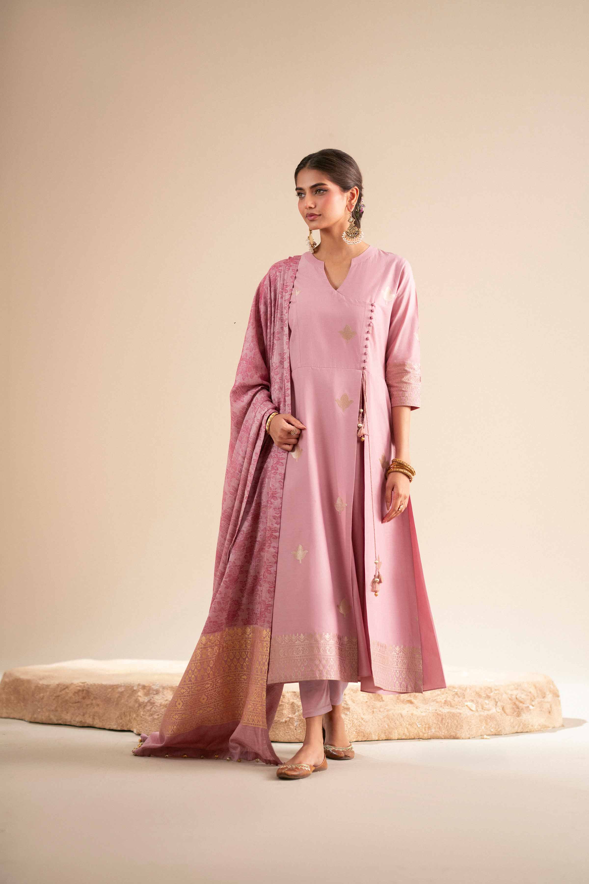 3 Piece - Embroidered Suit - 42411458 for Women - Unstitched Collection | Nishat | Shop Online