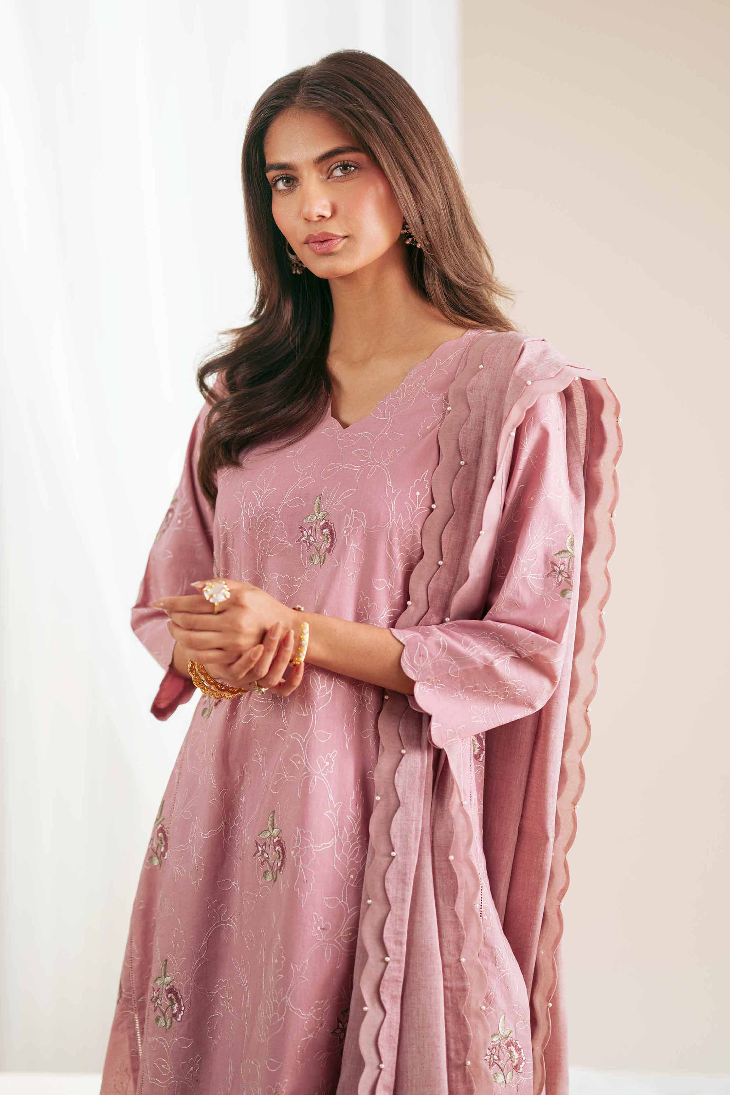 3 Piece - Embroidered Suit - 42411459 for Women - Unstitched Collection | Nishat | Shop Online