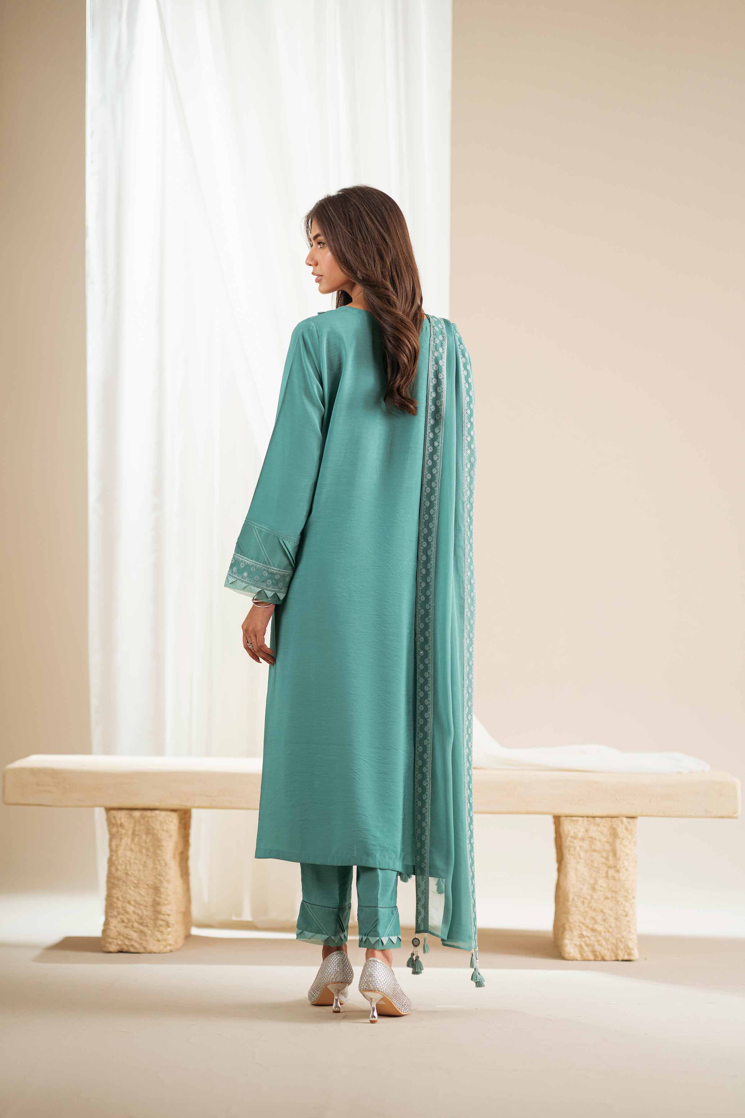 3 Piece - Embroidered Suit - 42418034-A for Women - Unstitched Collection | Nishat | Shop Online