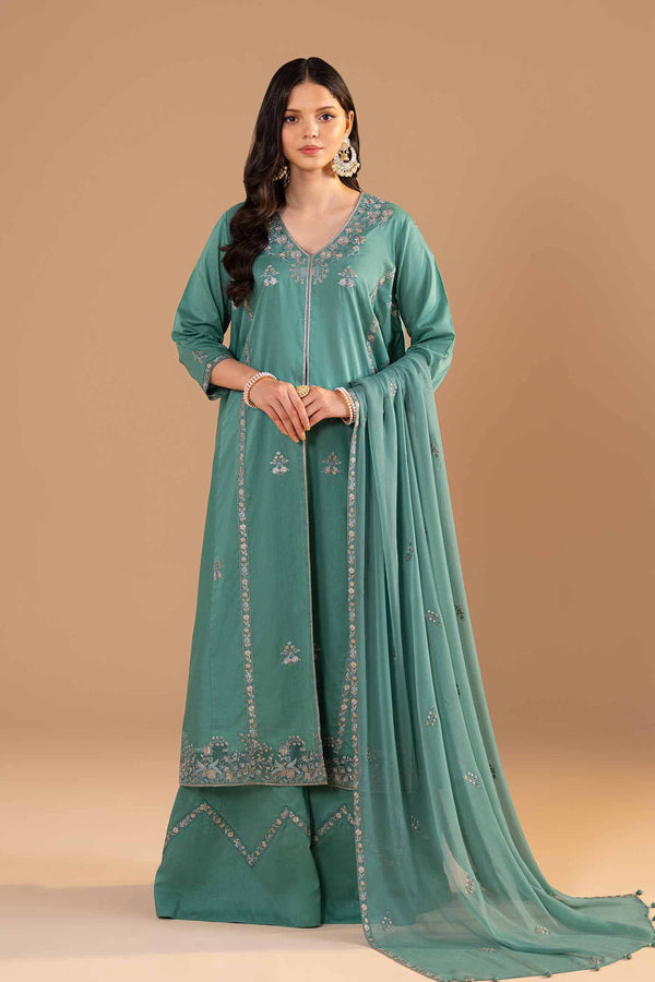3 Piece - Embroidered Suit - 42418034