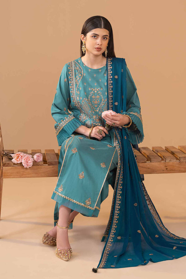 3 Piece - Embroidered Suit - 42418039