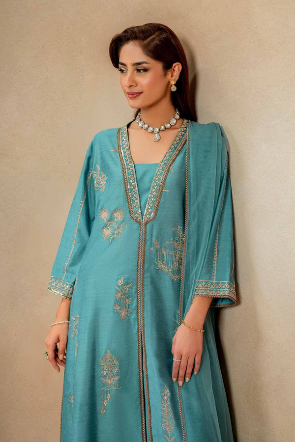 Luxury Embroidered 3 Piece Suit Winter Collection 2024