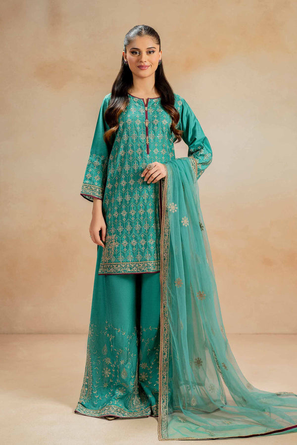 Luxury Embroidered 3 Piece Suit Winter Collection 2024