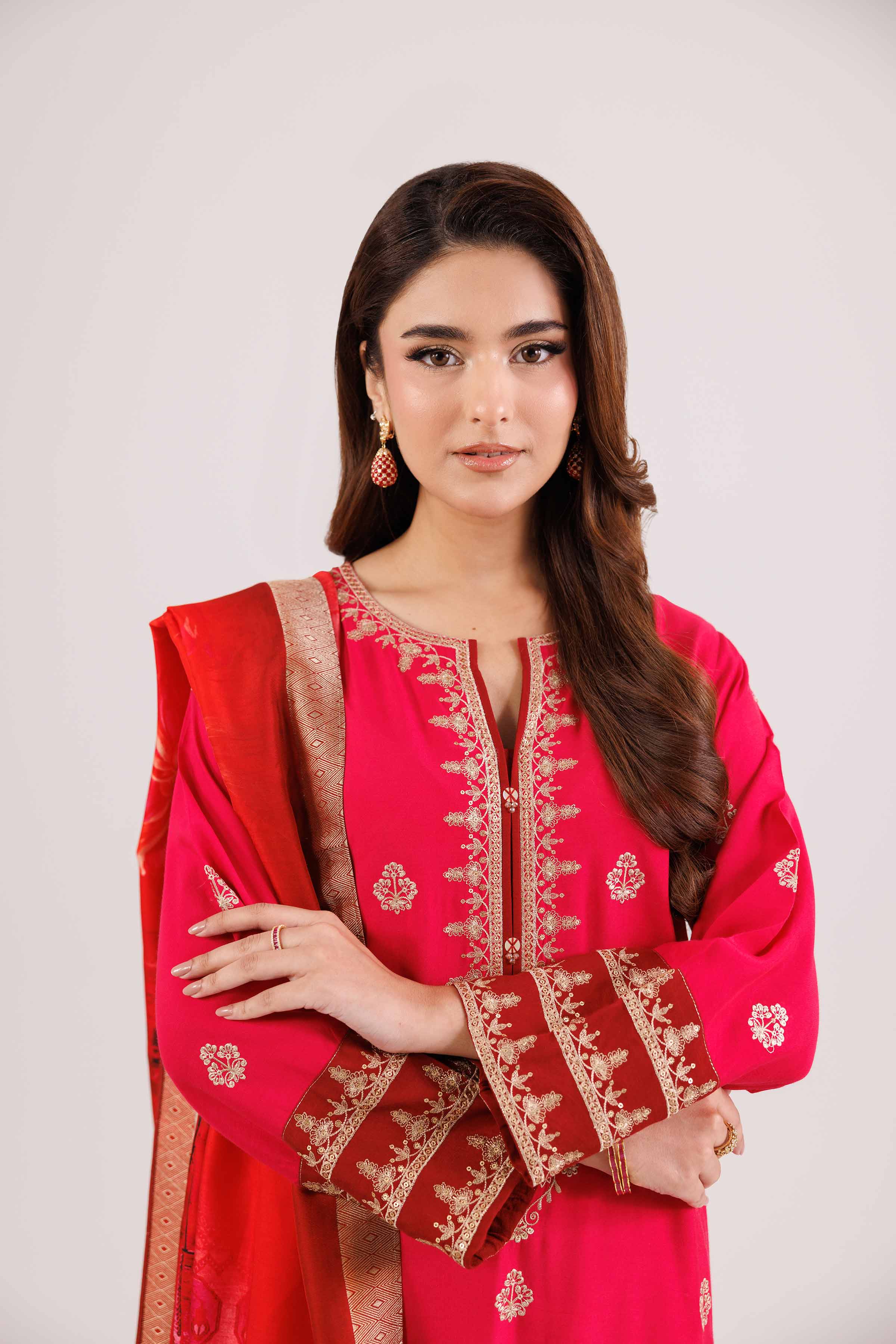 3 Piece - Embroidered Suit - 42419108 for Women - Ready to Stitch Collection | Nishat | Shop Online