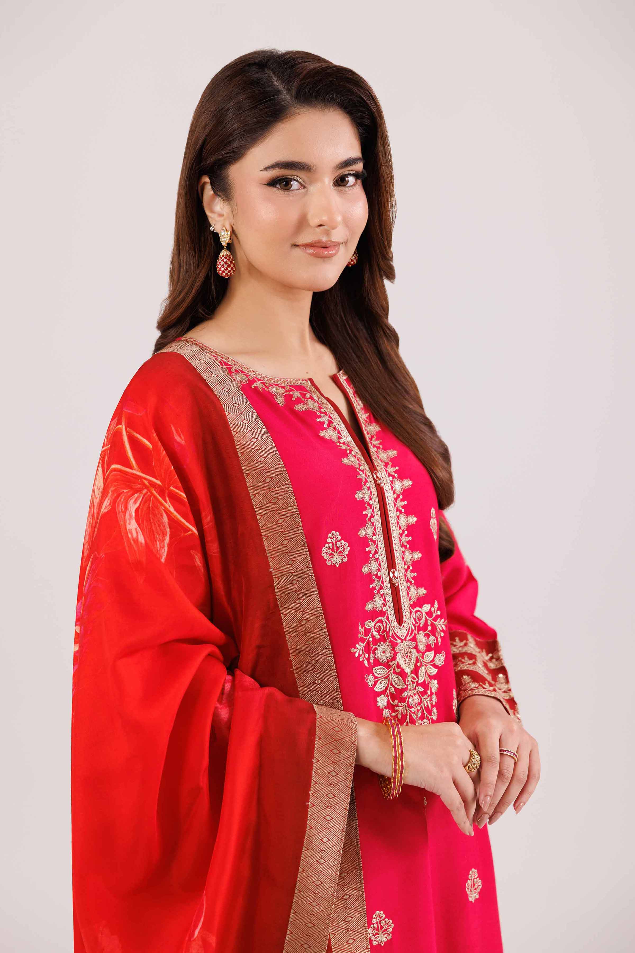 3 Piece - Embroidered Suit - 42419108 for Women - Ready to Stitch Collection | Nishat | Shop Online