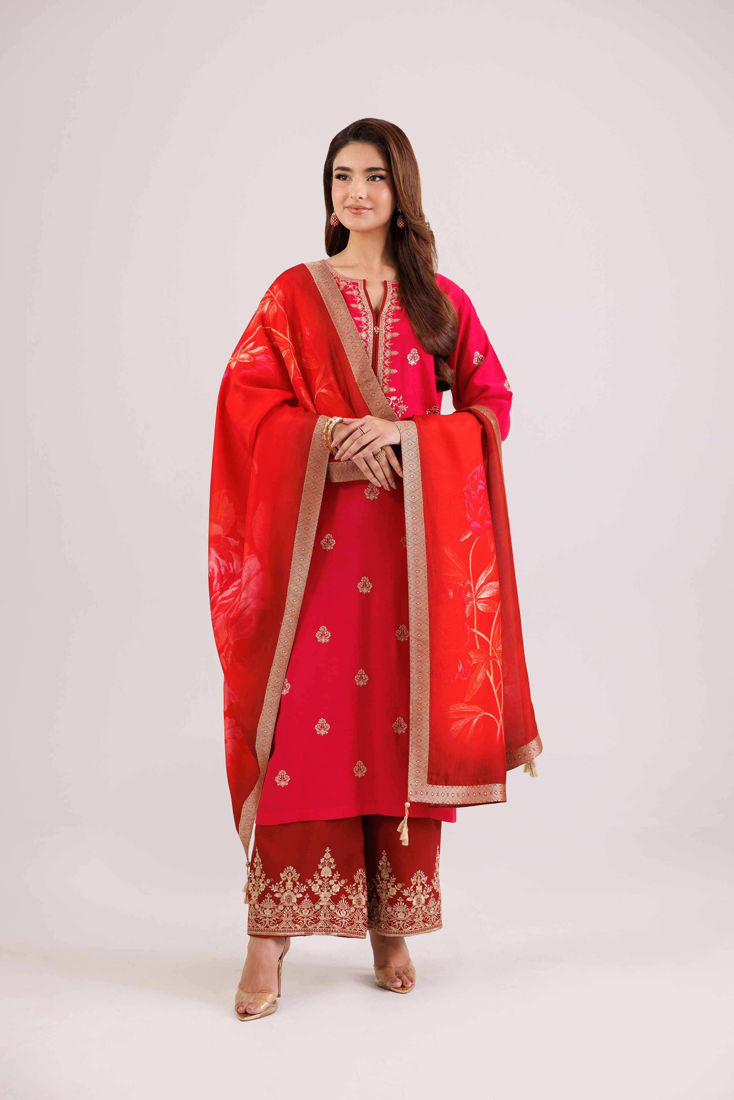 3 Piece - Embroidered Suit - 42419108 for Women - Ready to Stitch Collection | Nishat | Shop Online