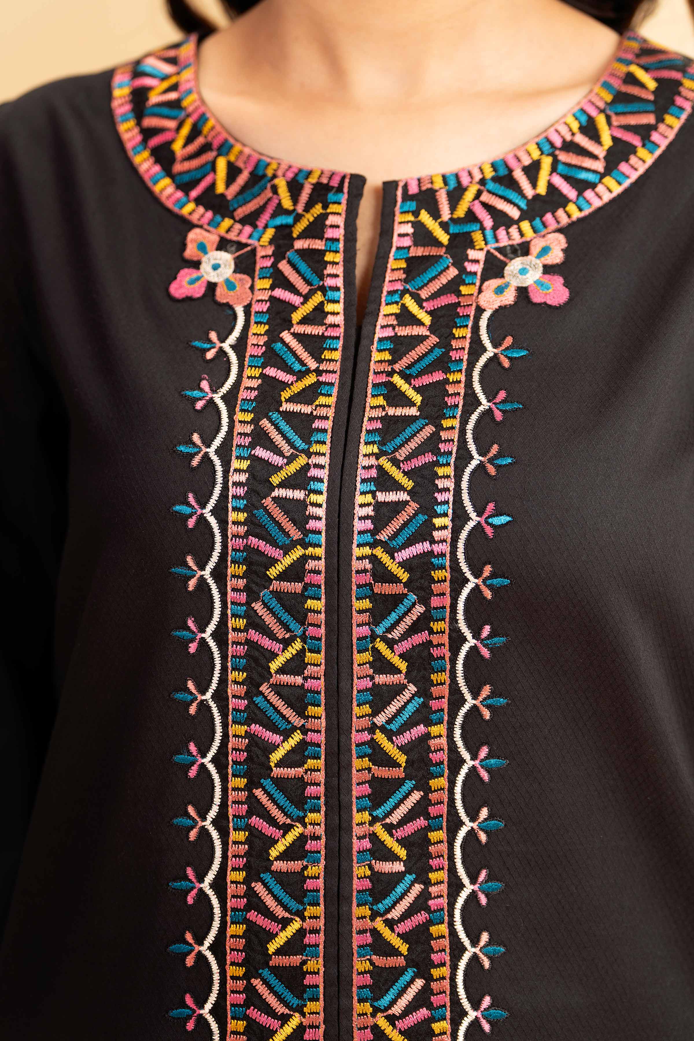 2 Piece - Dyed Embroidered Suit - 42501001 for Women - Unstitched Collection | Nishat | Shop Online