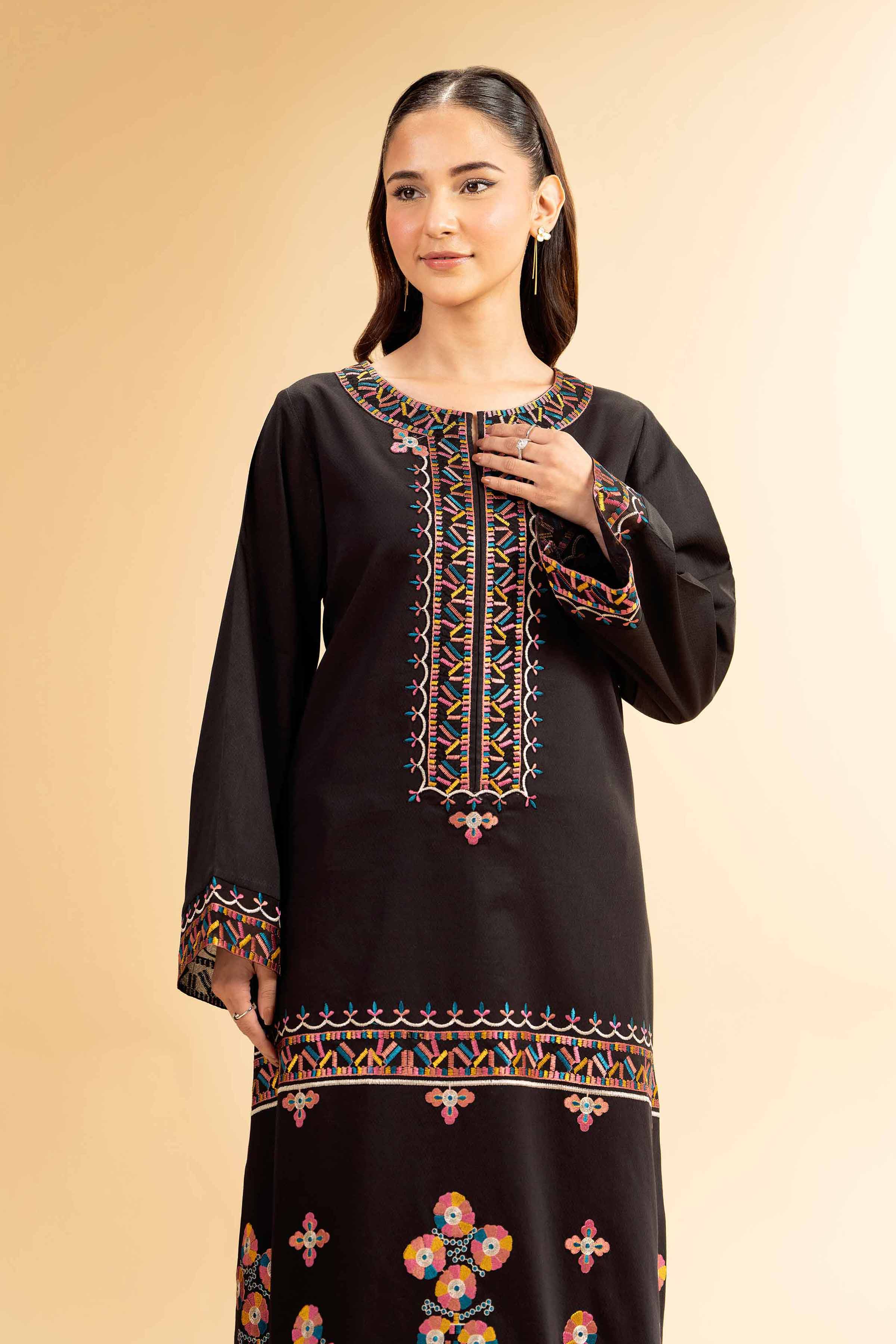 2 Piece - Dyed Embroidered Suit - 42501001 for Women - Unstitched Collection | Nishat | Shop Online