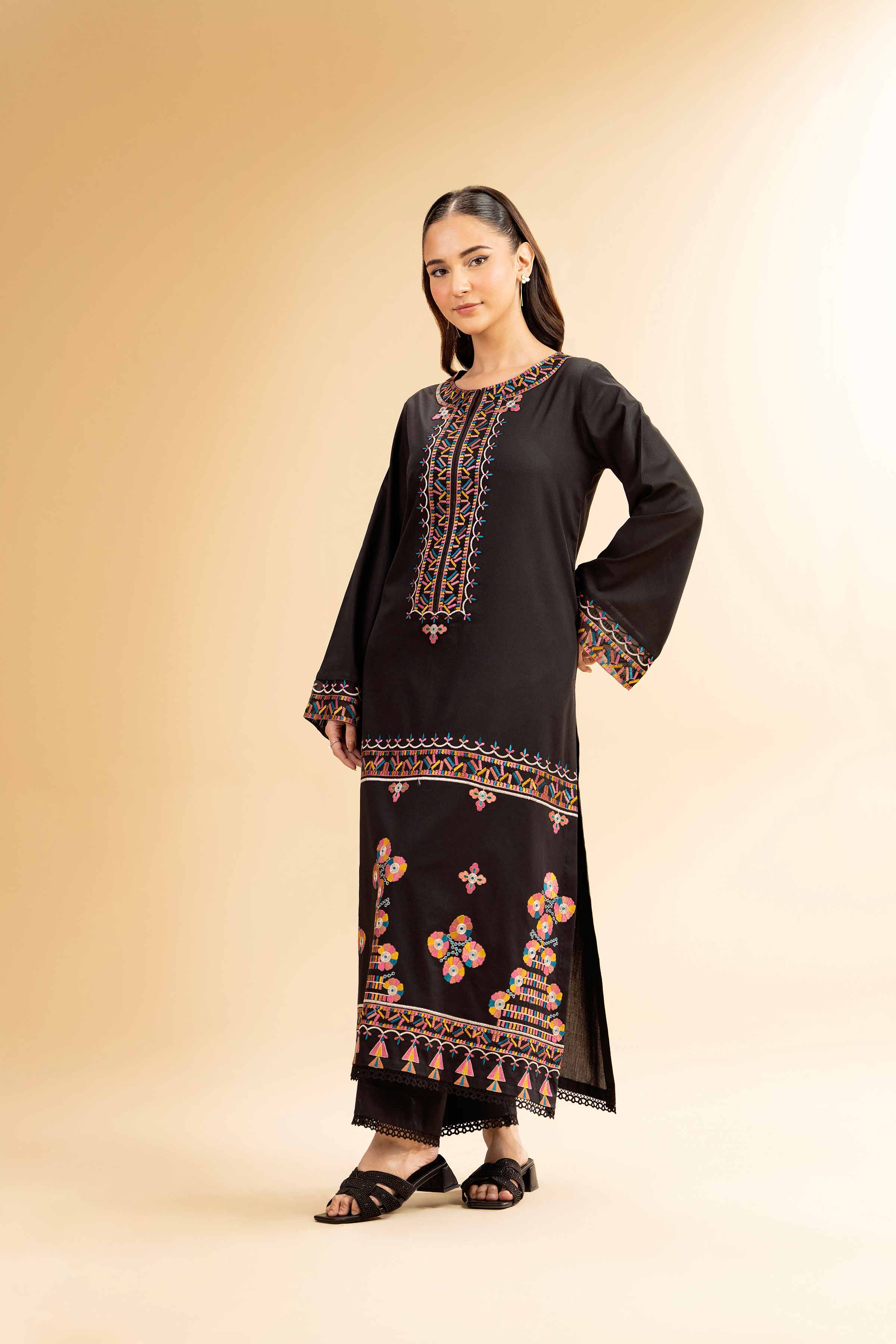 2 Piece - Dyed Embroidered Suit - 42501001 for Women - Unstitched Collection | Nishat | Shop Online