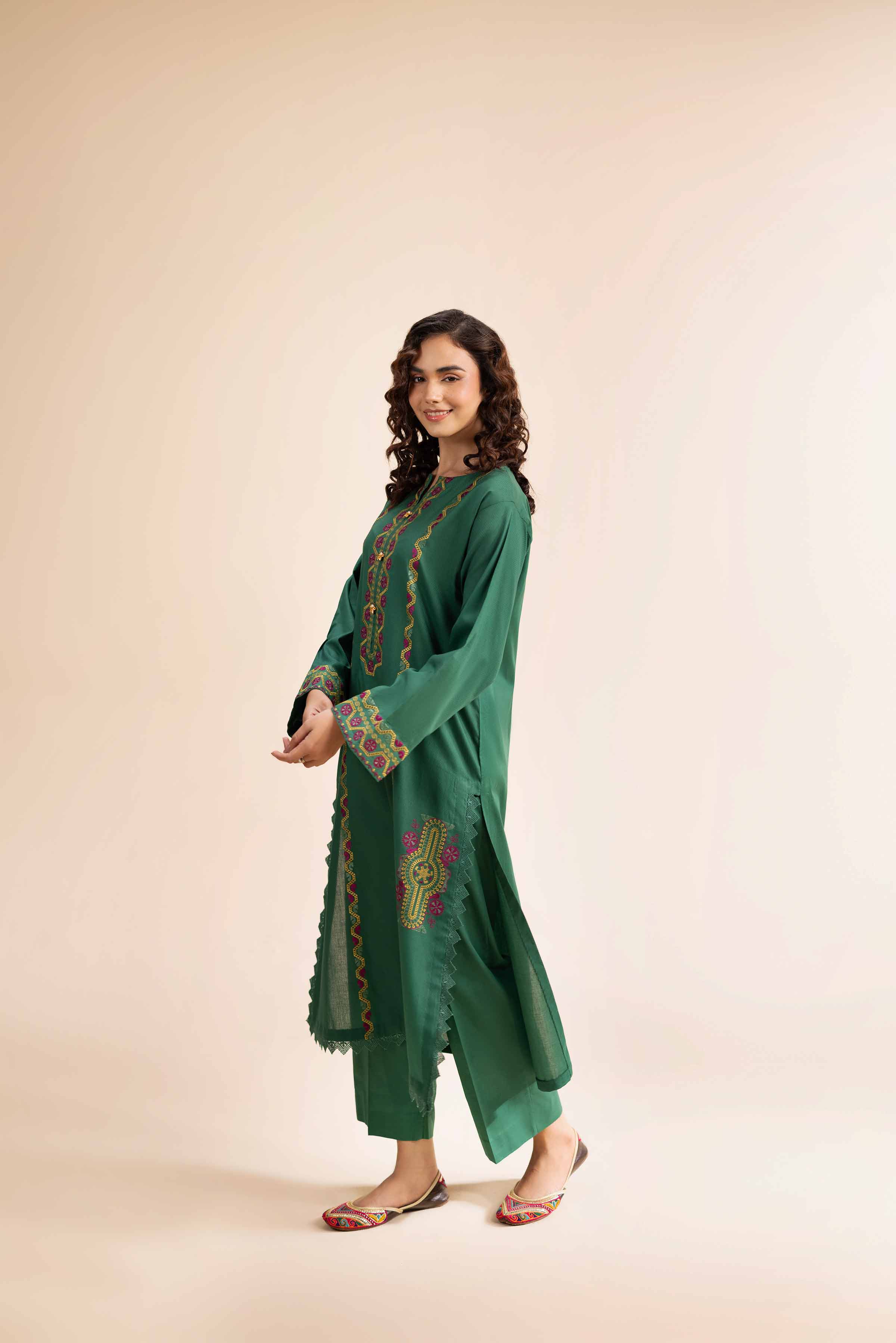 2 Piece - Dyed Embroidered Suit - 42501002 for Women - Unstitched Collection | Nishat | Shop Online