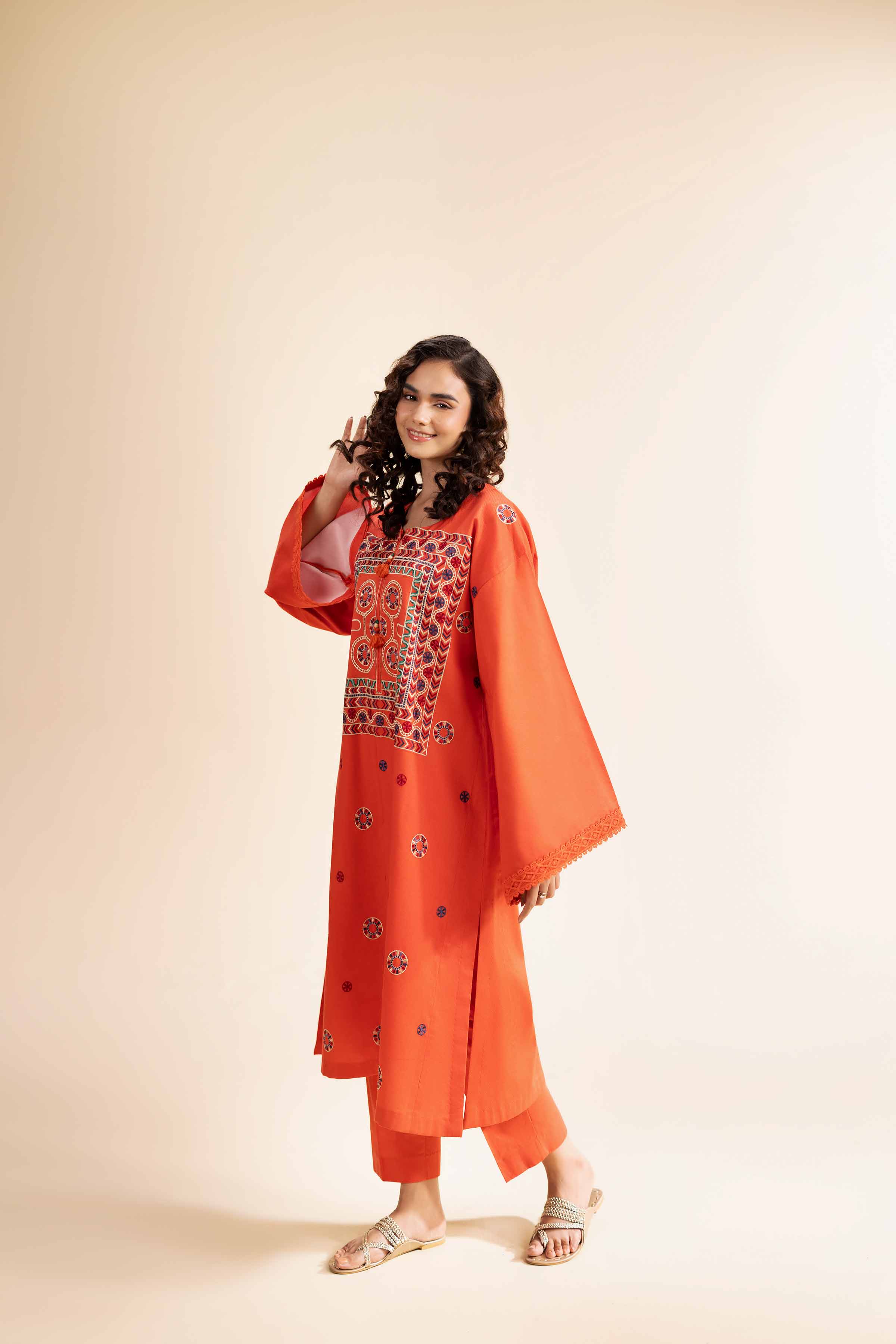 2 Piece - Dyed Embroidered Suit - 42501003 for Women - Unstitched Collection | Nishat | Shop Online
