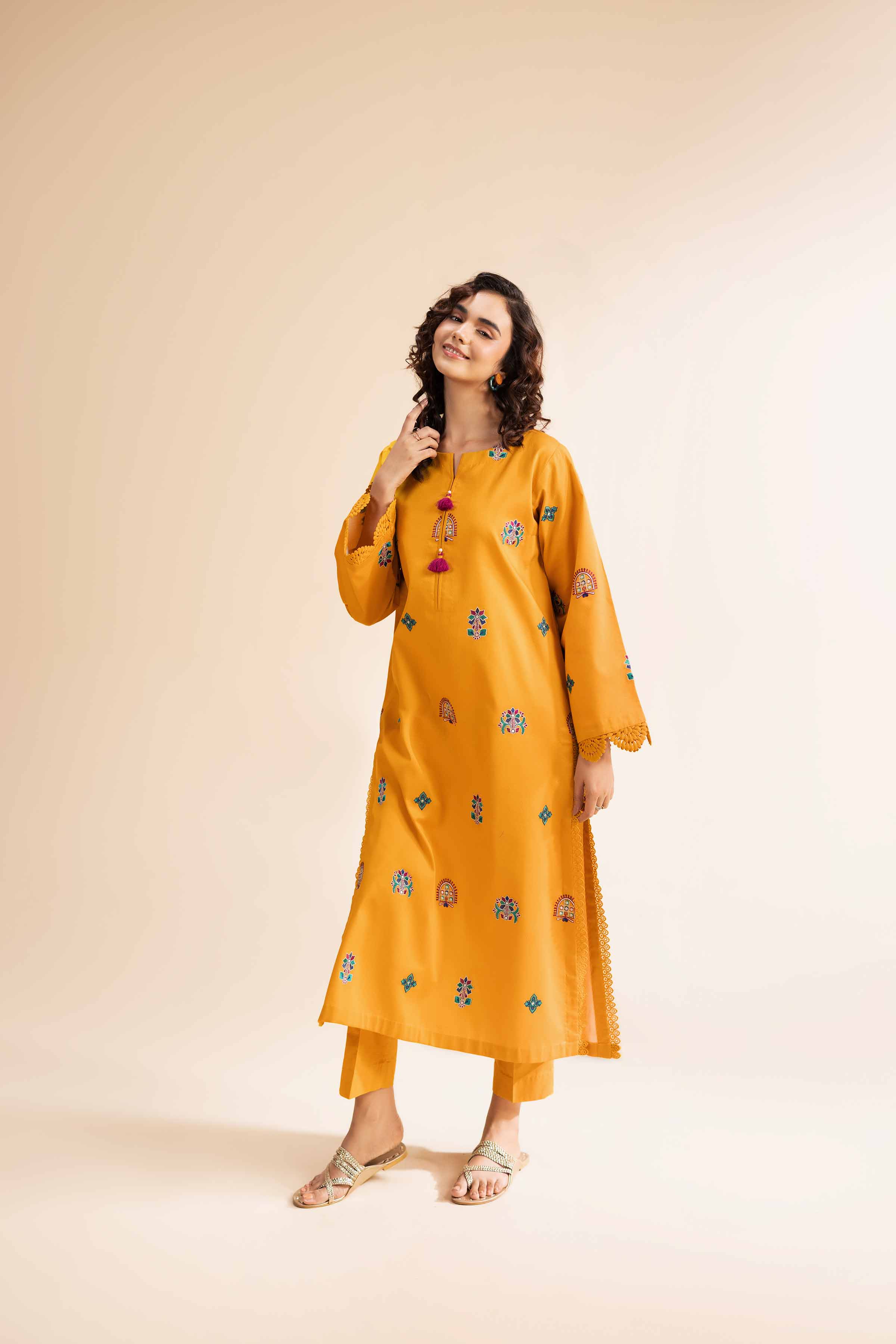 2 Piece - Dyed Embroidered Suit - 42501004 for Women - Unstitched Collection | Nishat | Shop Online