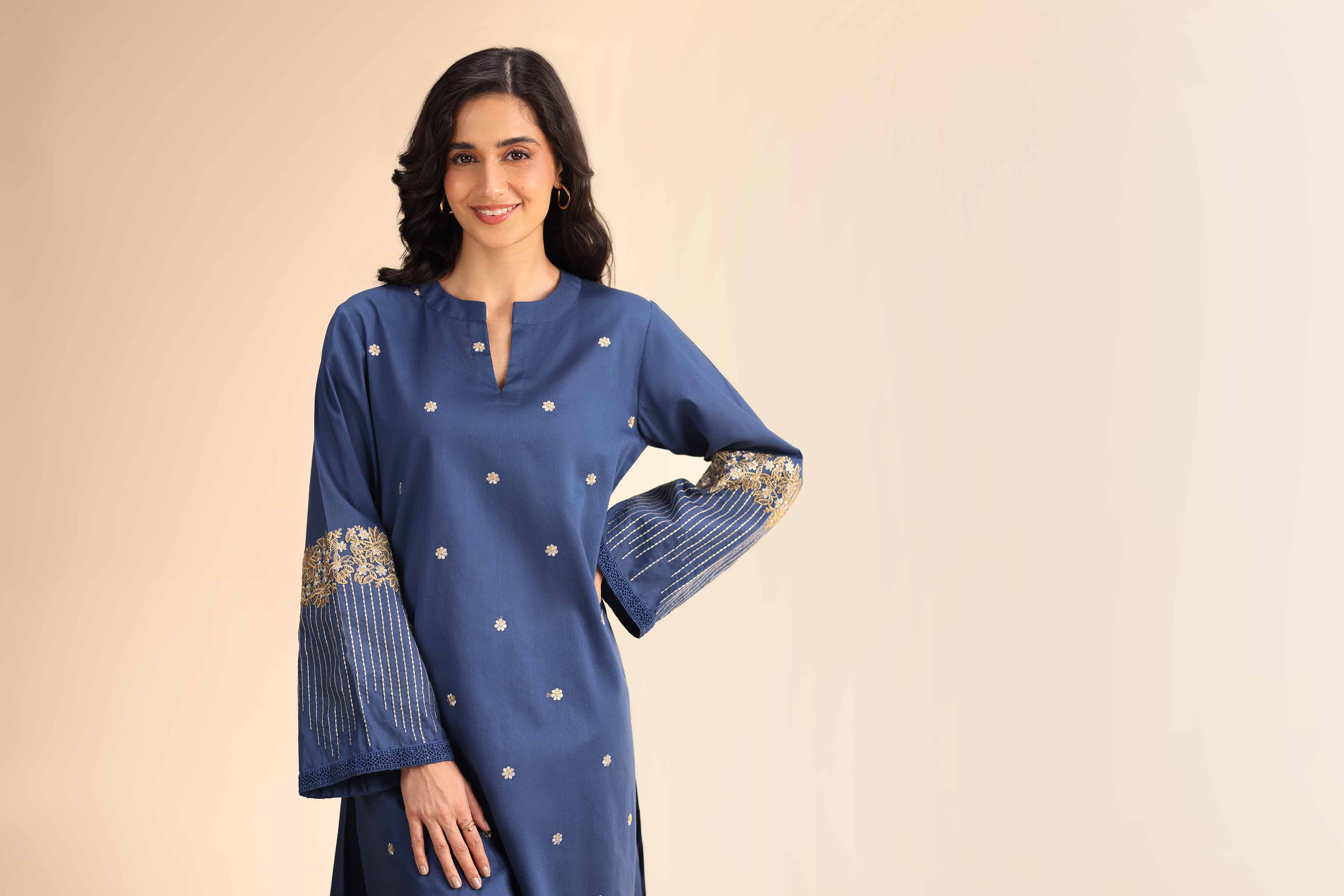 2 Piece - Dyed Embroidered Suit - 42501005 for Women - Unstitched Collection | Nishat | Shop Online
