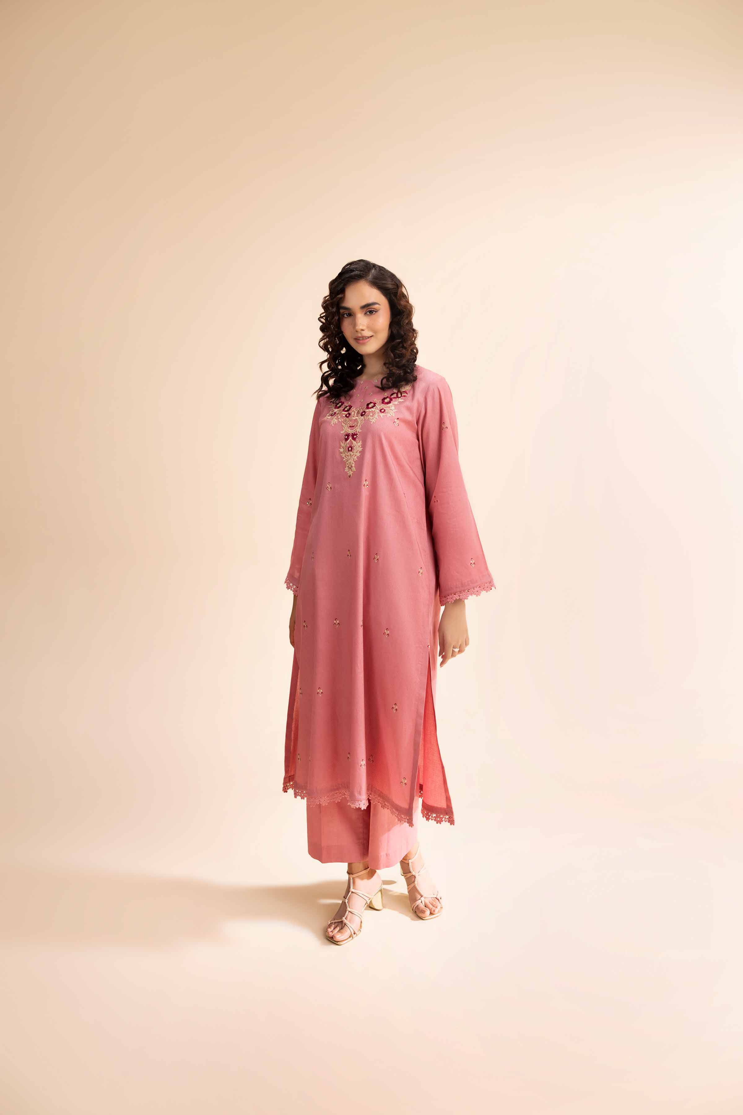 2 Piece - Dyed Embroidered Suit - 42501007 for Women - Unstitched Collection | Nishat | Shop Online