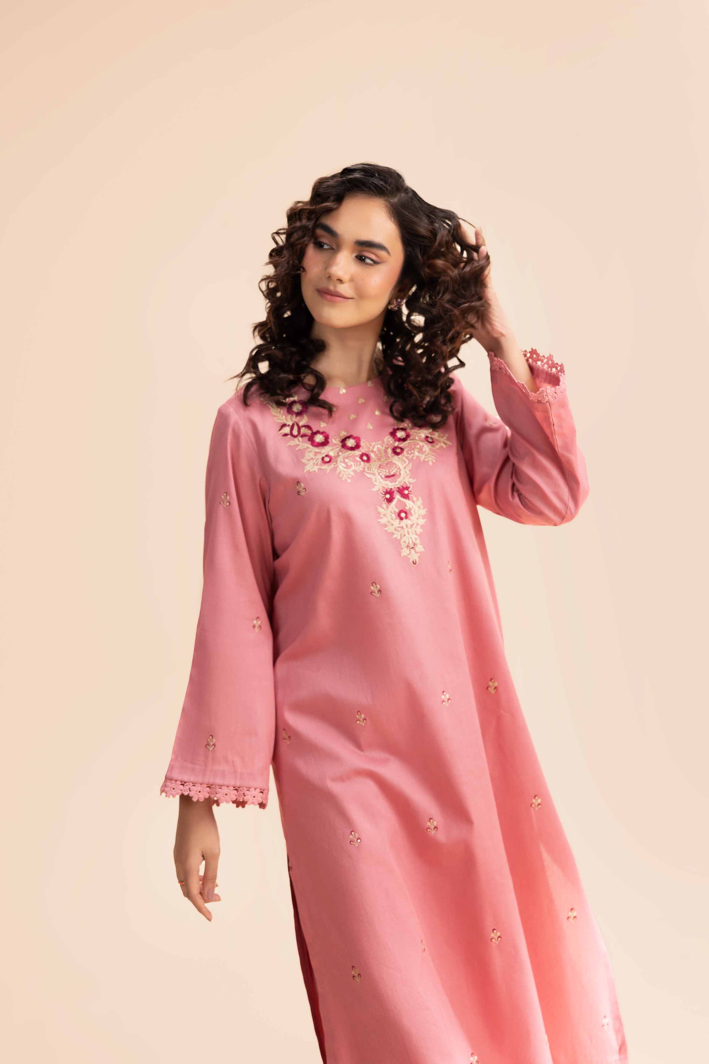 2 Piece - Dyed Embroidered Suit - 42501007 for Women - Unstitched Collection | Nishat | Shop Online