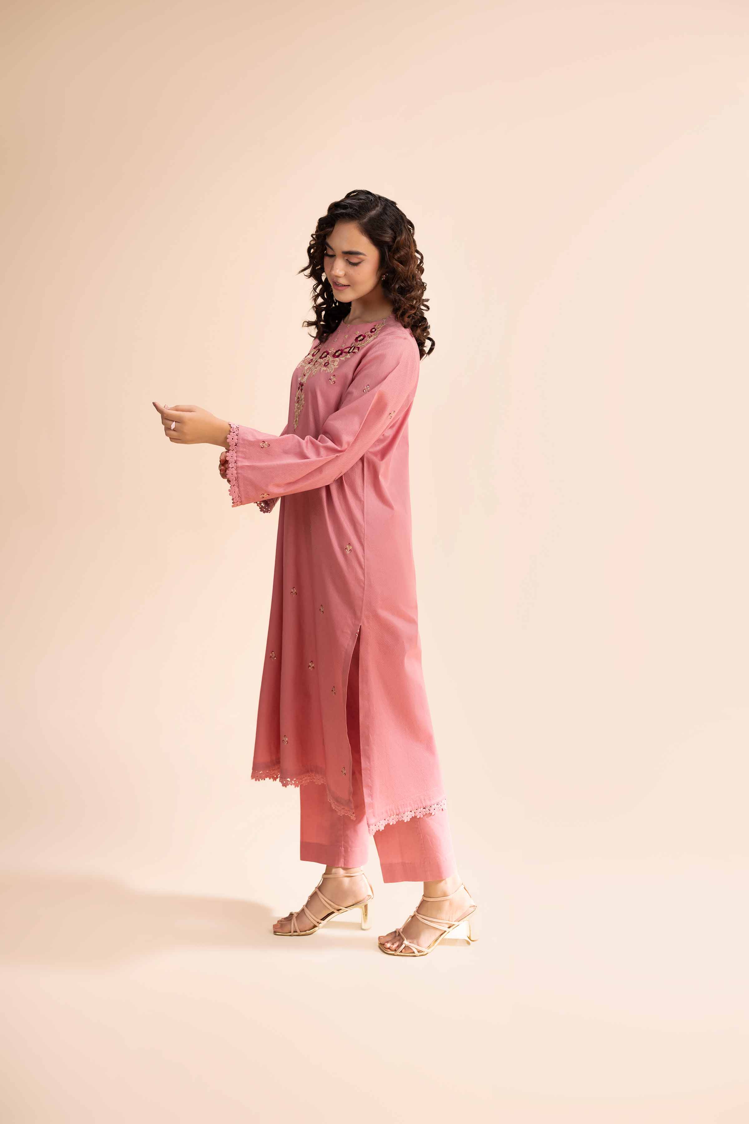 2 Piece - Dyed Embroidered Suit - 42501007 for Women - Unstitched Collection | Nishat | Shop Online