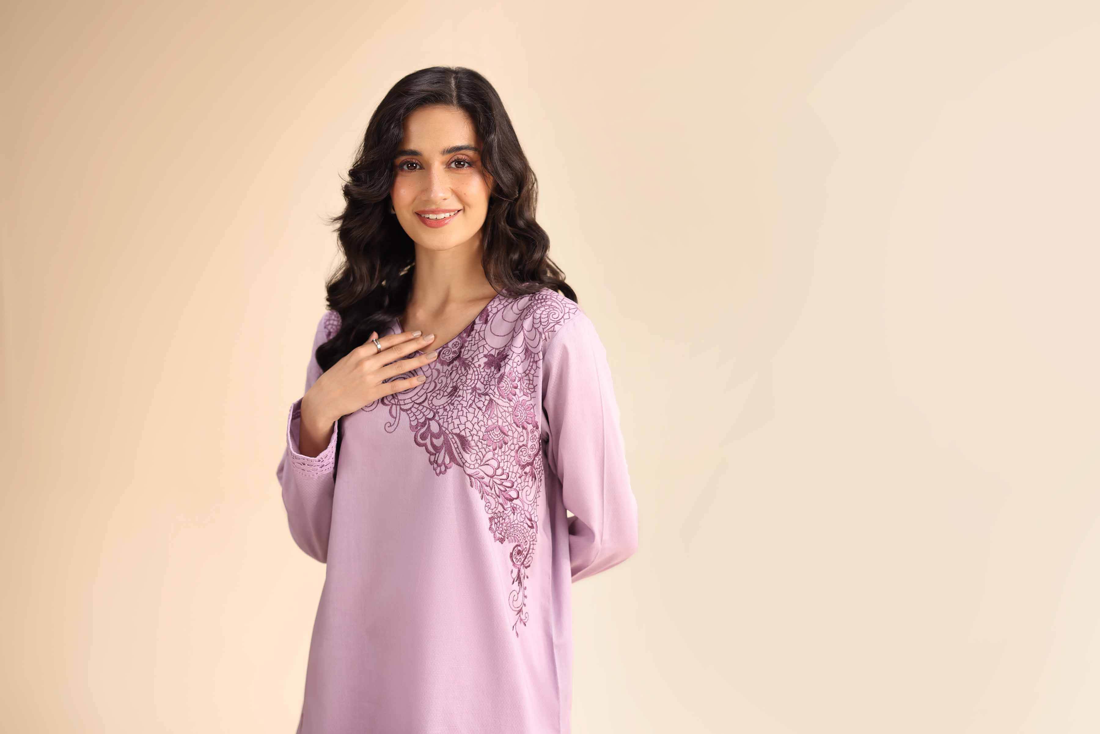 2 Piece - Dyed Embroidered Suit - 42501010 for Women - Unstitched Collection | Nishat | Shop Online