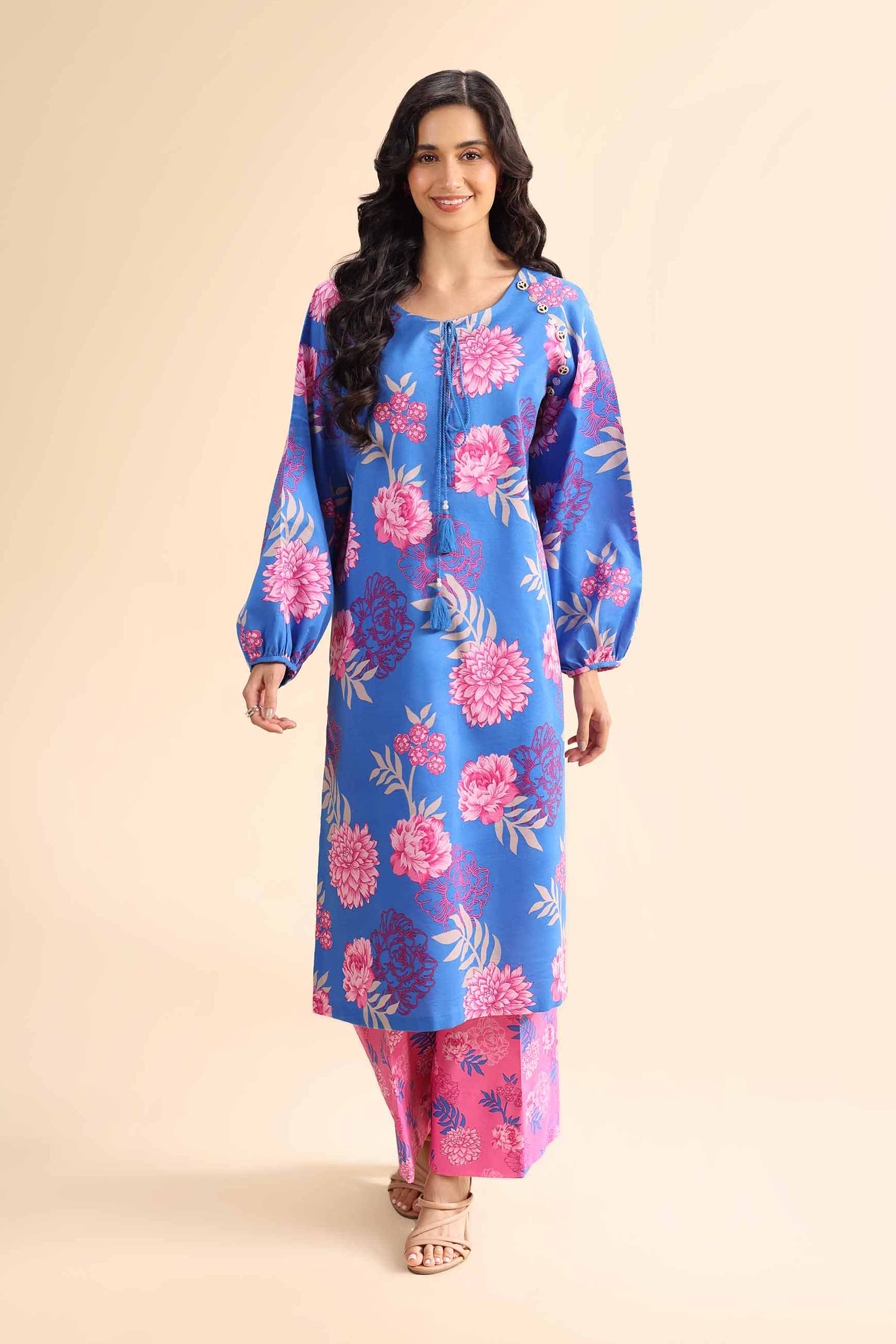 2 Piece - Printed Suit - 42501013 for Women - Unstitched Collection | Nishat | Shop Online
