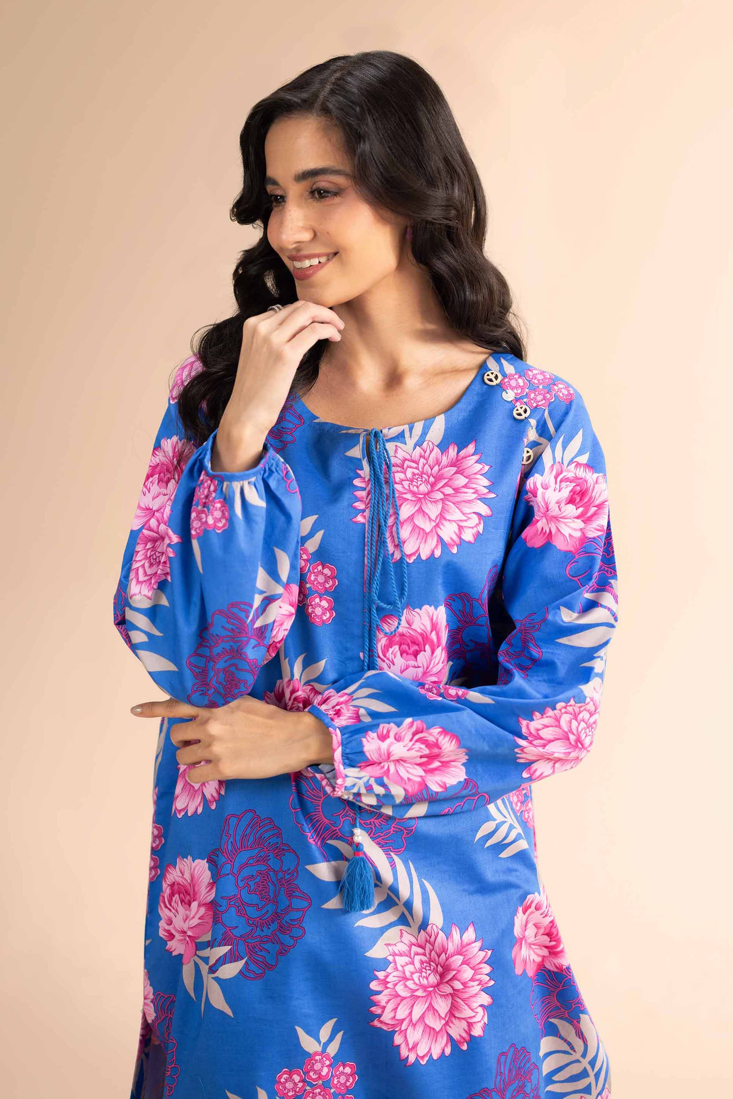 2 Piece - Printed Suit - 42501013 for Women - Unstitched Collection | Nishat | Shop Online