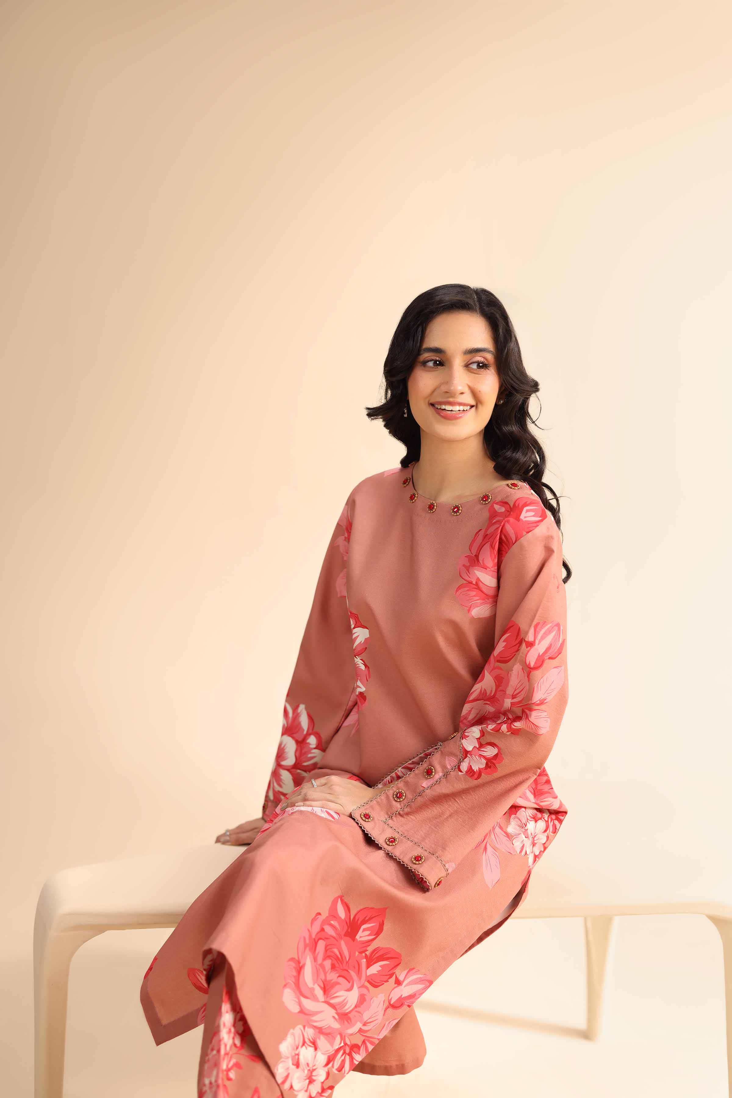 2 Piece - Printed Suit - 42501016 for Women - Unstitched Collection | Nishat | Shop Online