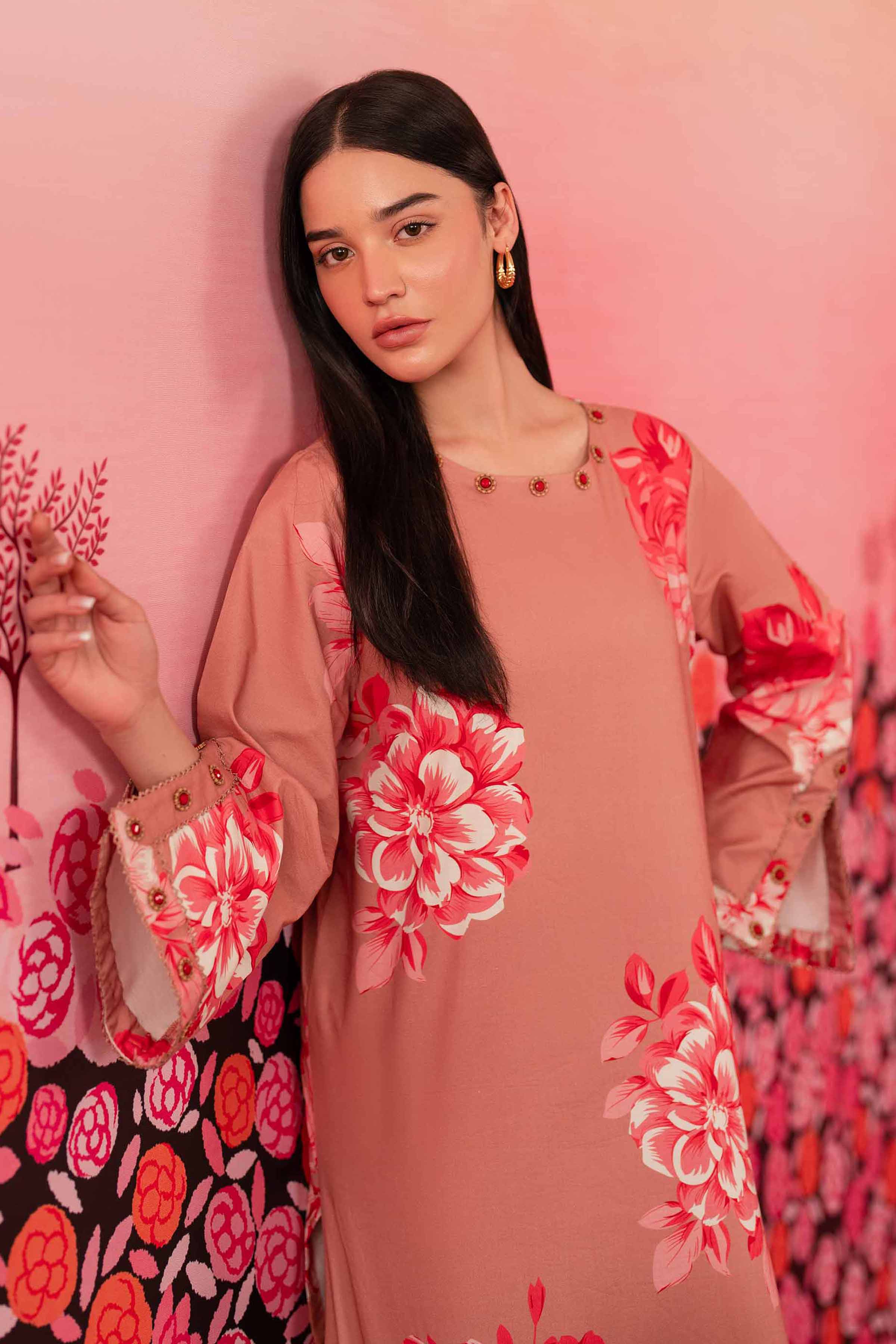 2 Piece - Printed Suit - 42501016 for Women - Unstitched Collection | Nishat | Shop Online