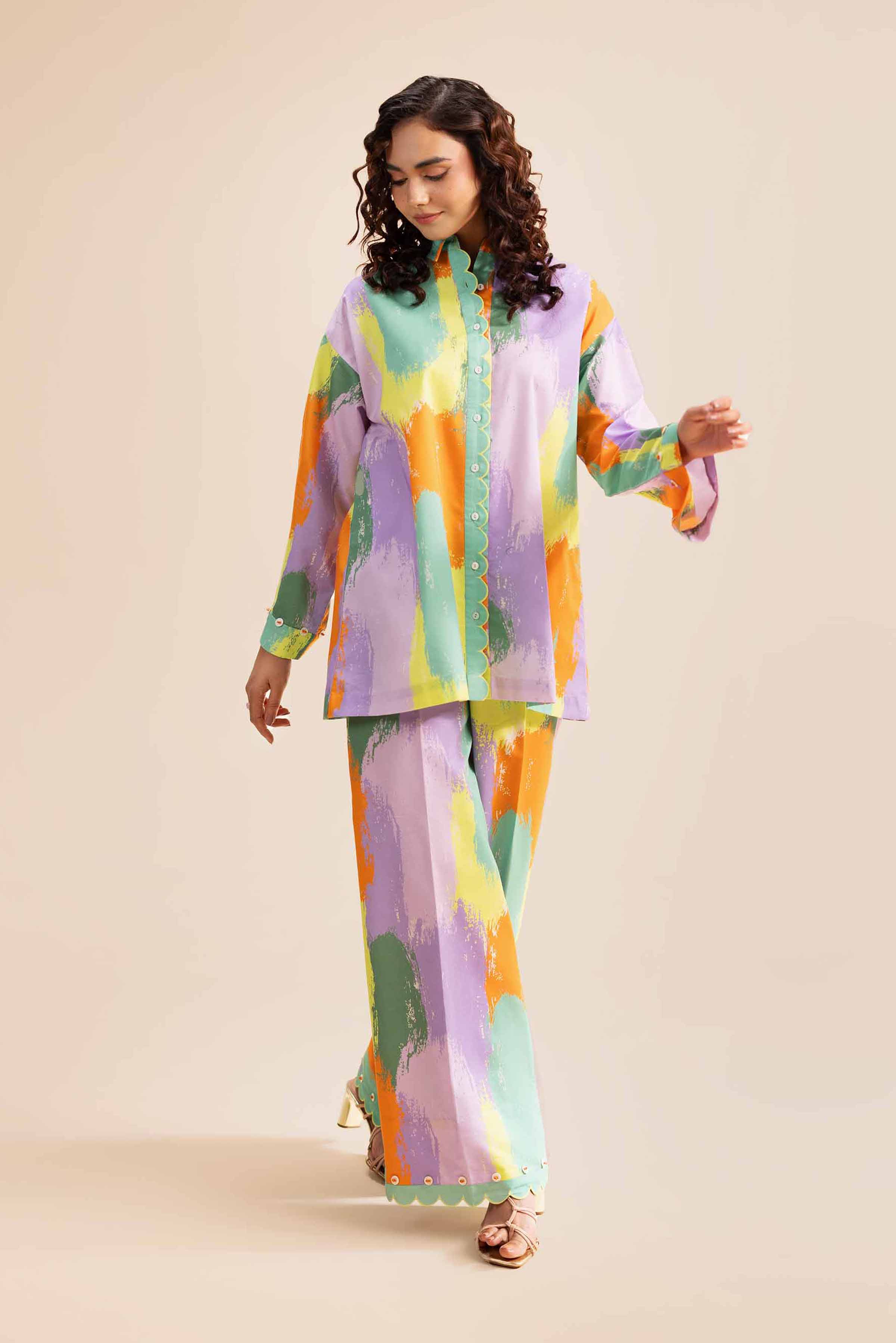 2 Piece - Printed Suit - 42501017 for Women - Unstitched Collection | Nishat | Shop Online