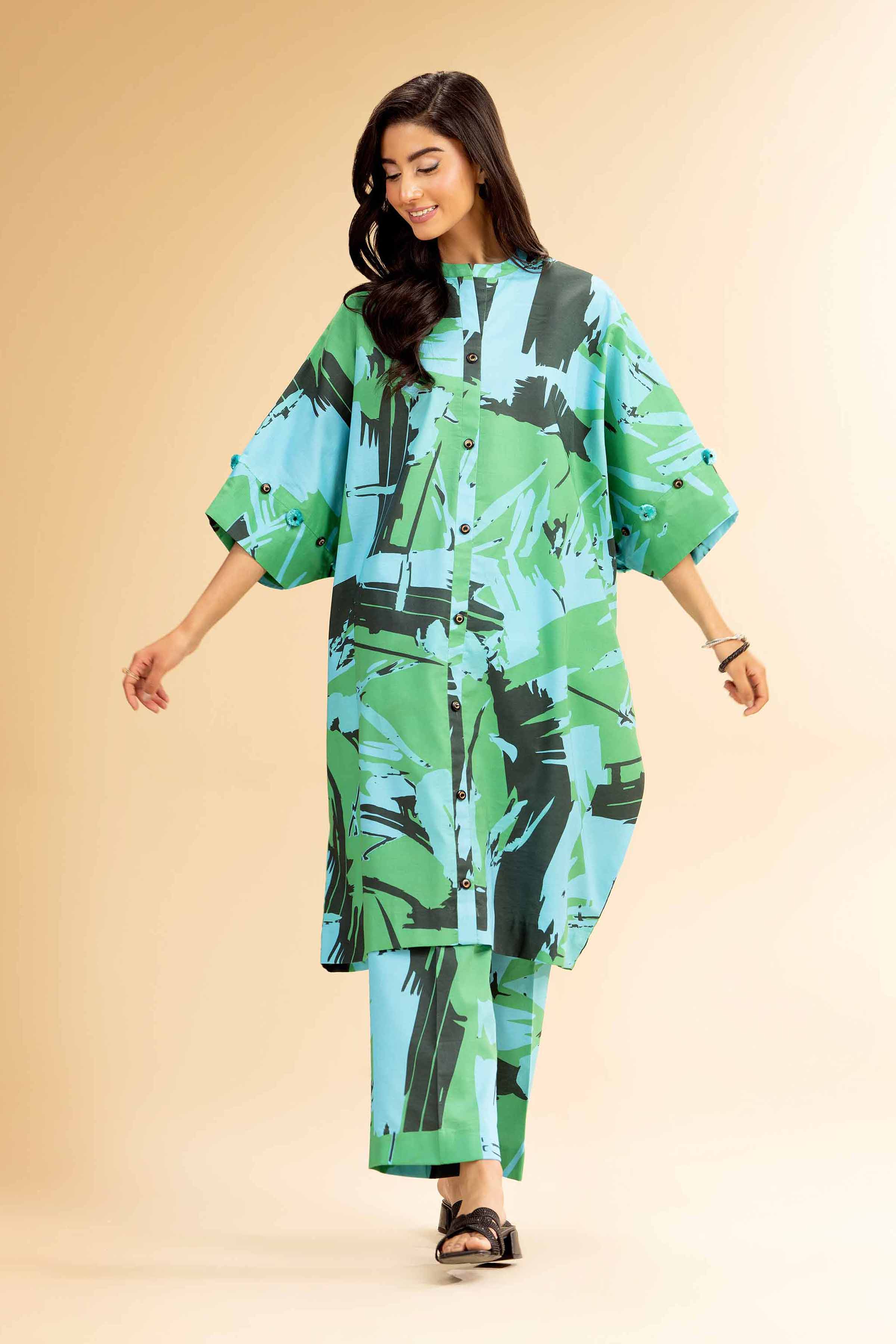 2 Piece - Printed Suit - 42501019 for Women - Unstitched Collection | Nishat | Shop Online