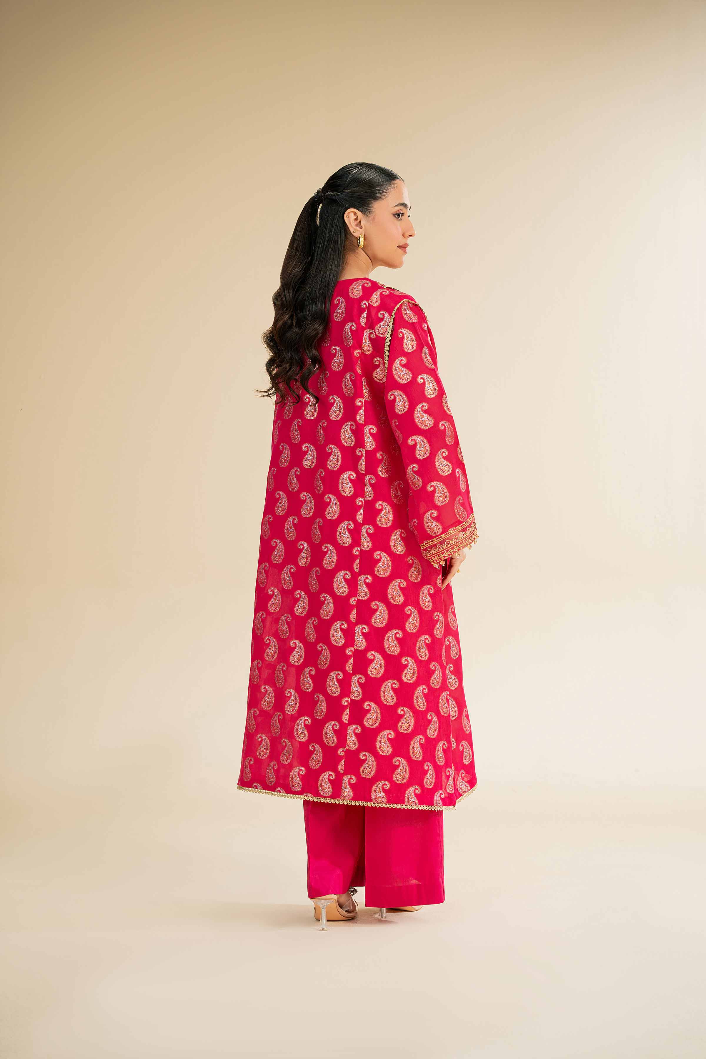 2 Piece - Jacquard Embroidered Suit - 42501021 for Women - Unstitched Collection | Nishat | Shop Online
