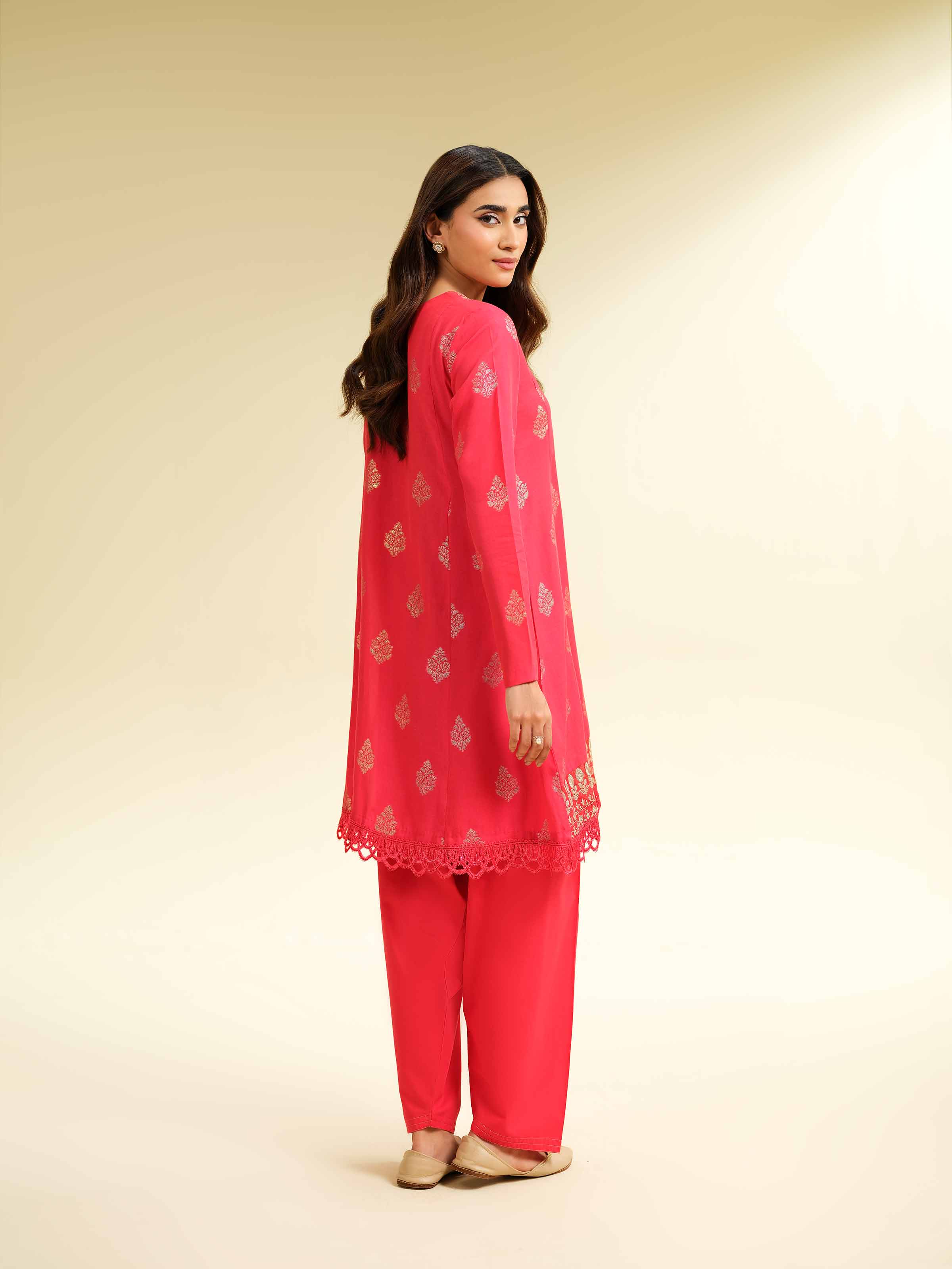 2 Piece - Jacquard Embroidered Suit - 42501025 for Women - Unstitched Collection | Nishat | Shop Online