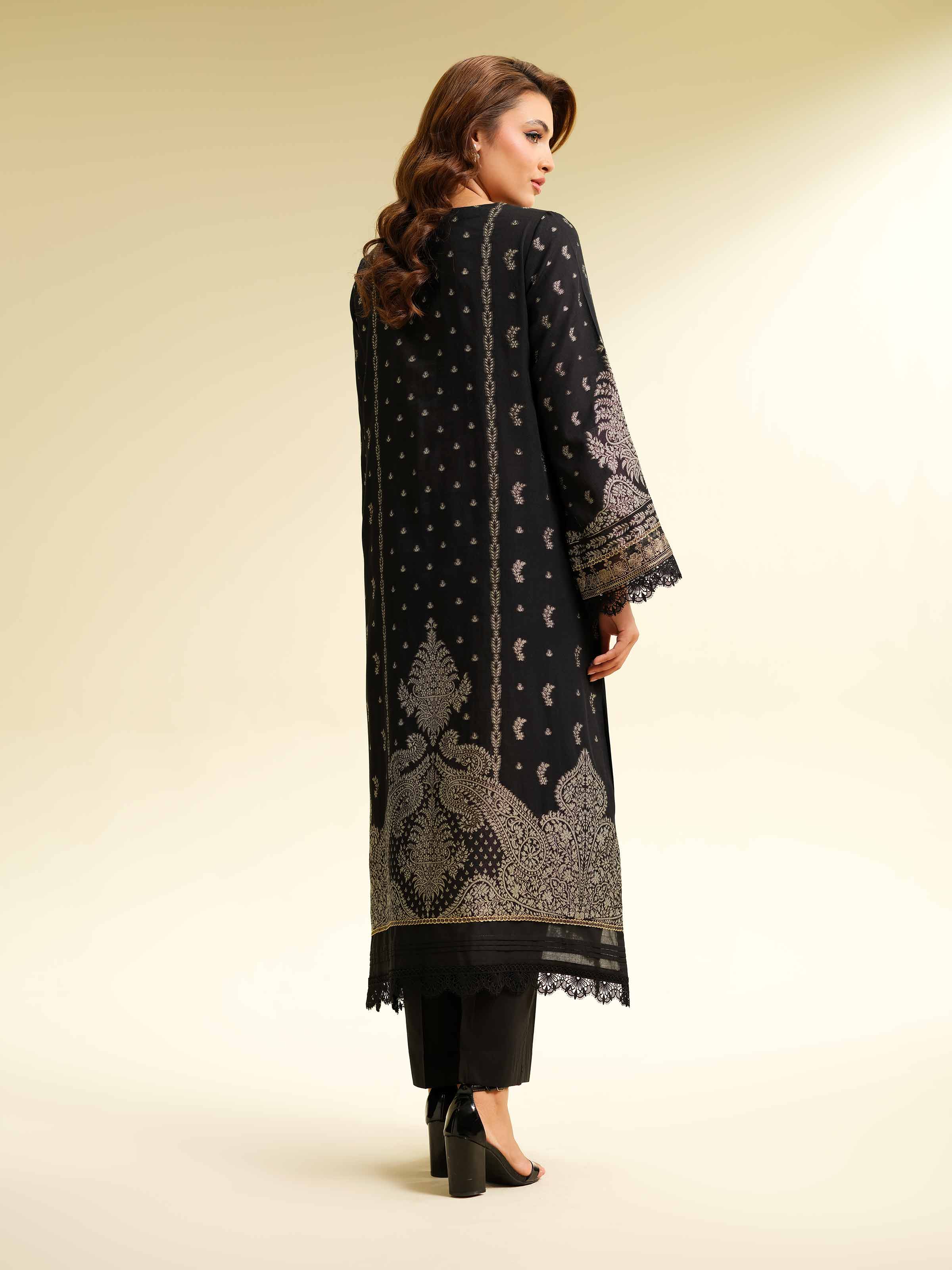 2 Piece - Jacquard Embroidered Suit - 42501026 for Women - Unstitched Collection | Nishat | Shop Online