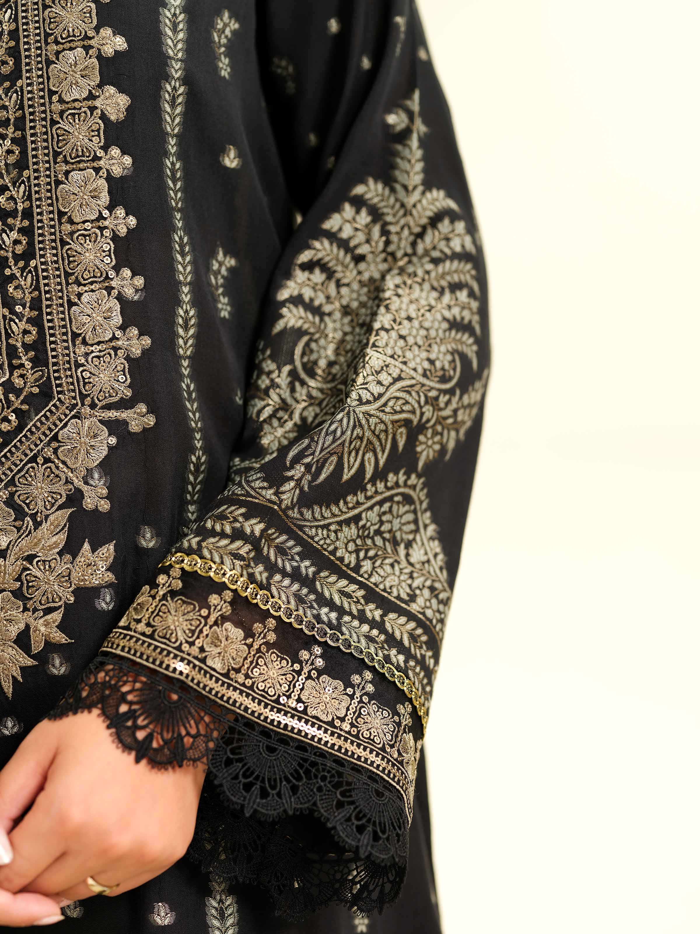 2 Piece - Jacquard Embroidered Suit - 42501026 for Women - Unstitched Collection | Nishat | Shop Online