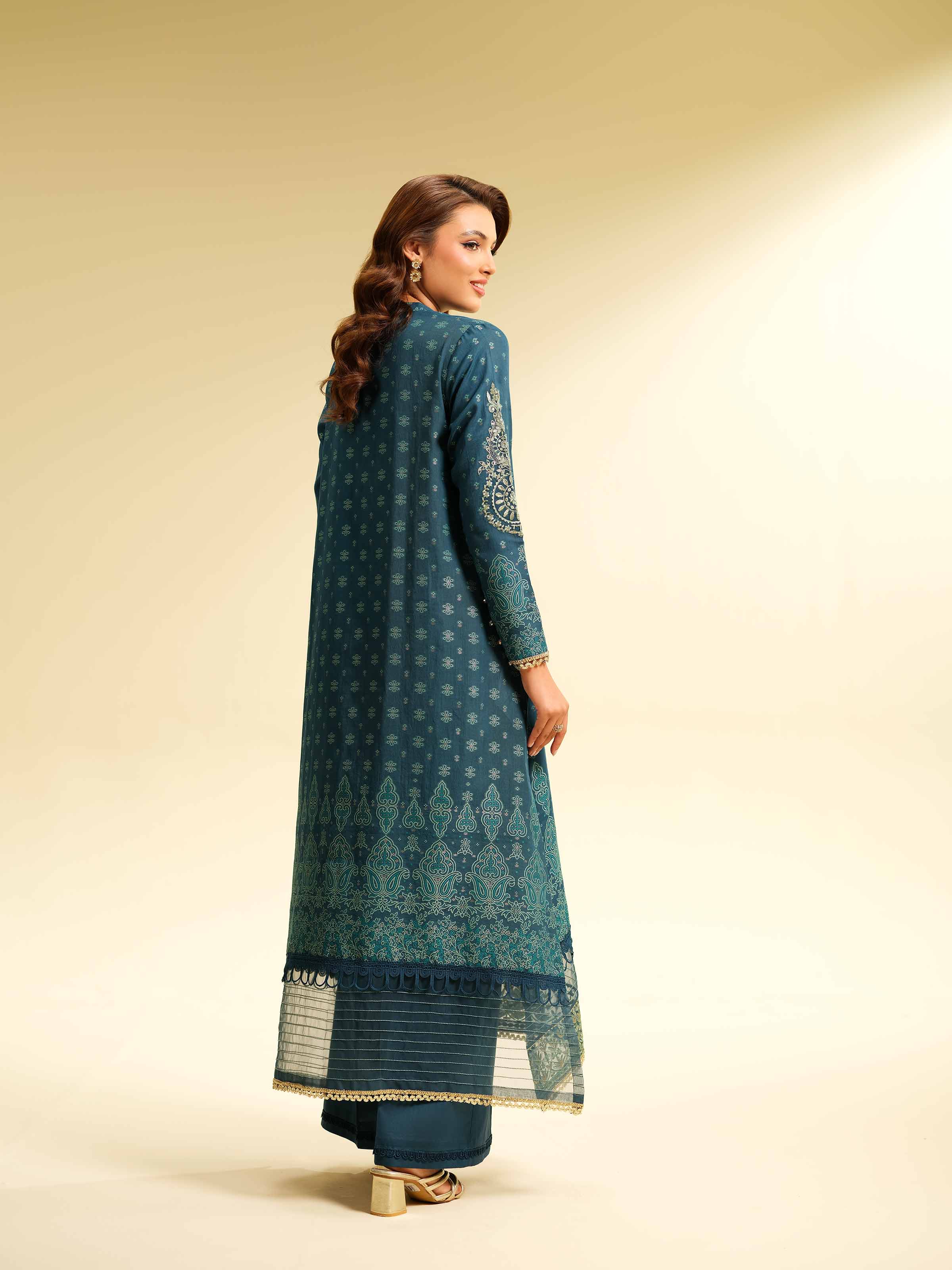 2 Piece - Jacquard Embroidered Suit - 42501029 for Women - Unstitched Collection | Nishat | Shop Online