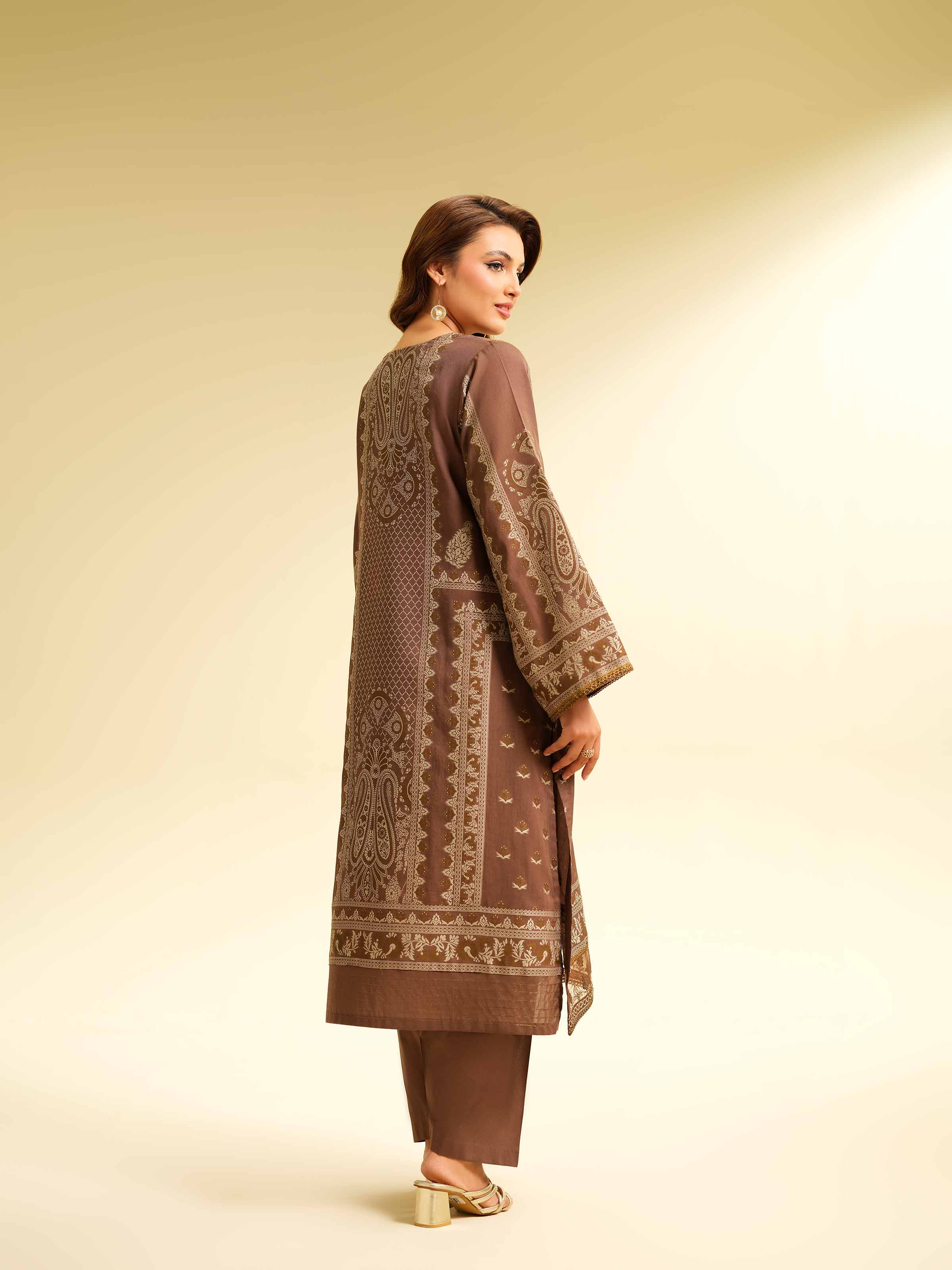 2 Piece - Jacquard Embroidered Suit - 42501030 for Women - Unstitched Collection | Nishat | Shop Online